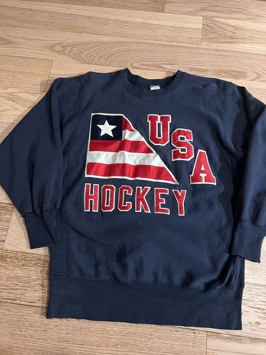 Vintage Vintage 90s USA Hockey Champion Reverse Weave Sweatshirt