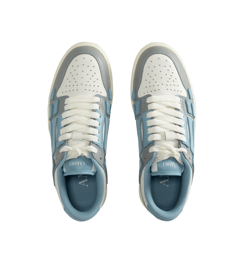 Amiri o1h1sh10525 Varsity Skel Low Top Sneaker in Sky Blue Size US 12 / EU 45 - 3 Thumbnail