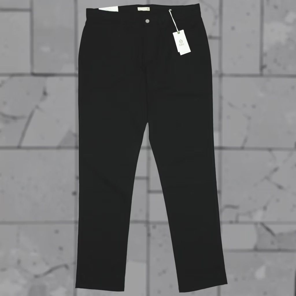 Vintage Tasc Motion Pants Straight Fit Lightweight DWR Men's 34x34 Black Slim Fit Casual Chino Pants Size US 34 / EU 50 - 1 Thumbnail