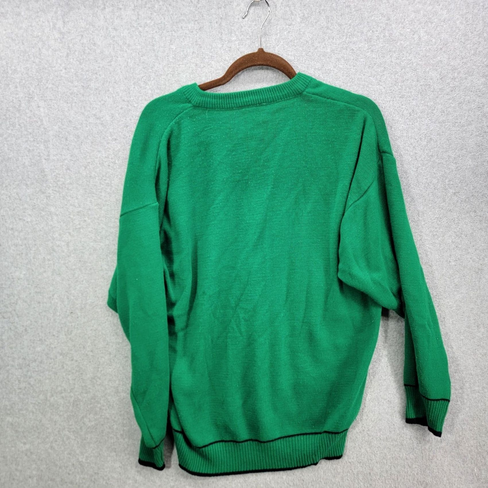 Vintage VINTAGE Emerald Sports IRELAND KNIT SWEATER MENS L Green Shamrock 80s Crew Neck Pullover Knit Embroidered Logo 80s Men Size US L / EU 52-54 / 3 - 6 Thumbnail