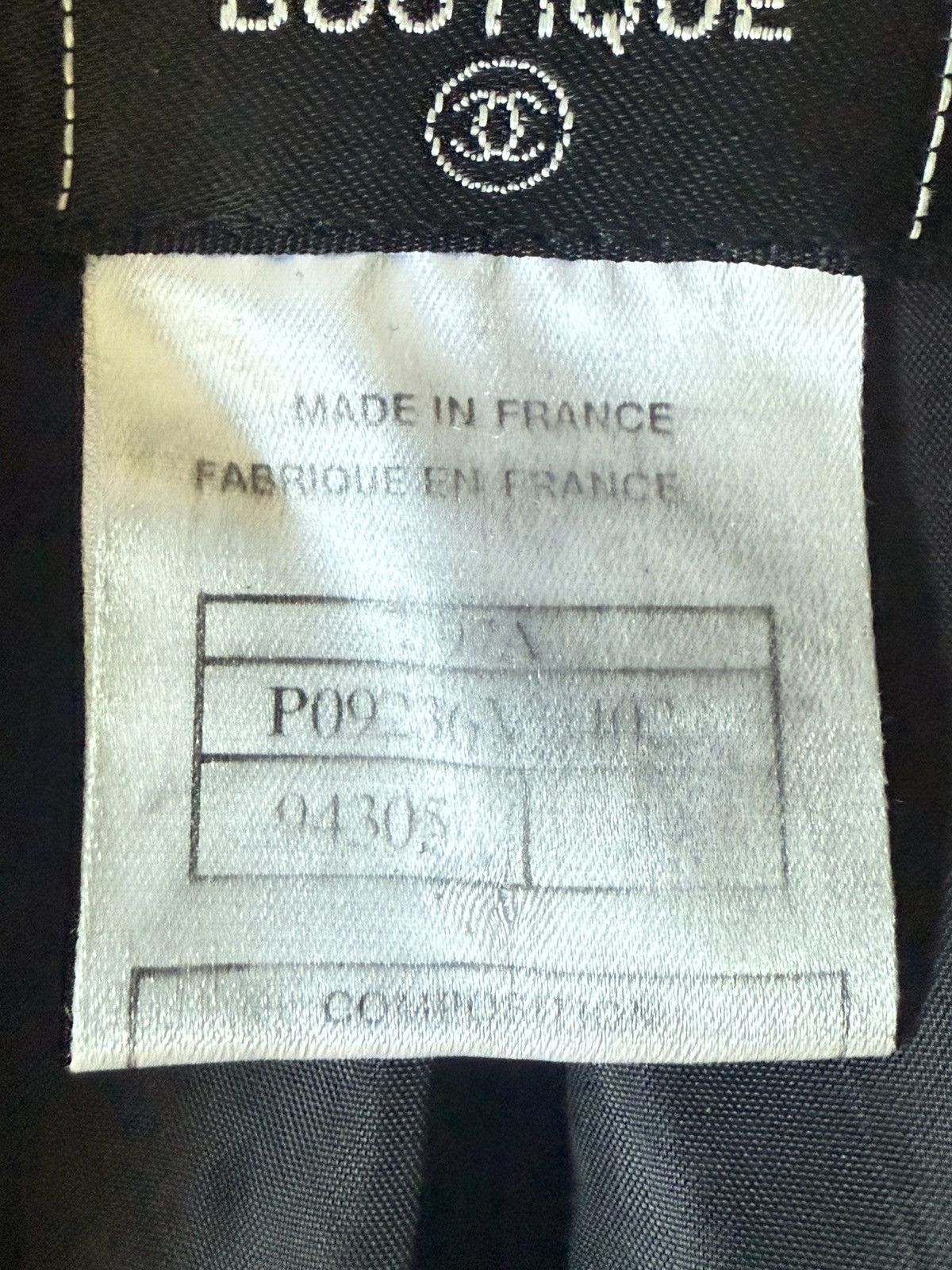 Chanel Chanel Boutique Black Tweed Blazer Size XS / US 0-2 / IT 36-38 - 9 Thumbnail