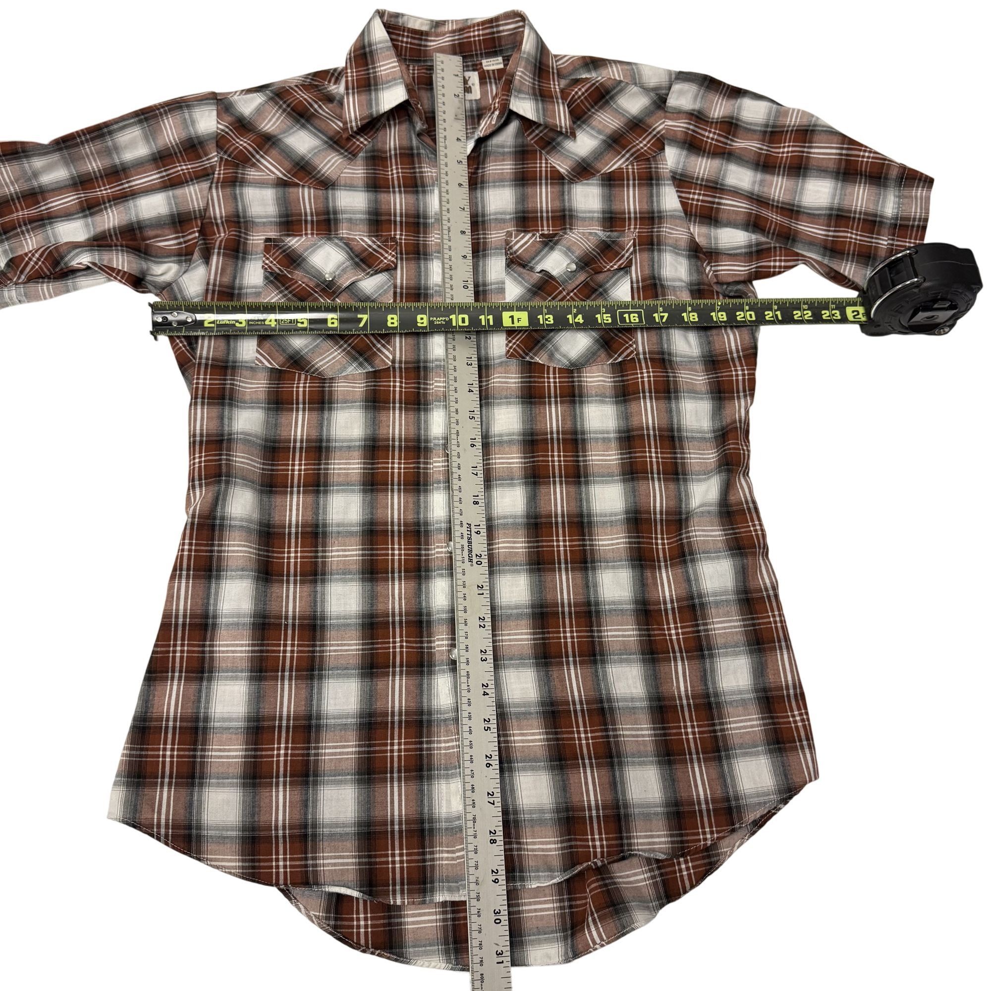 Other Vtg Ely Cattleman SHADOW PLAID Cowboy WESTERN Shirt Size US M / EU 48-50 / 2 - 5 Thumbnail