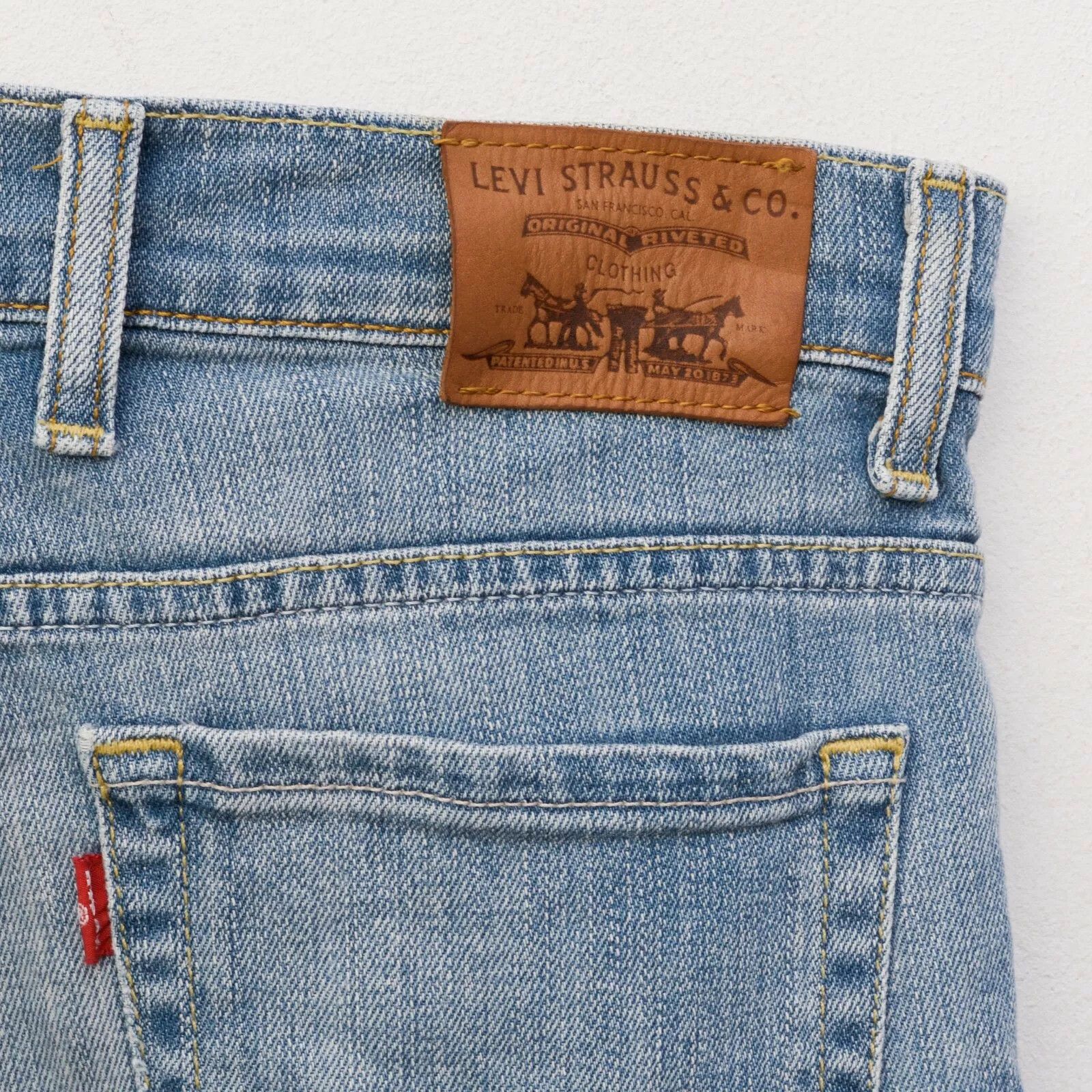 Levi's STRAUSS Straight W29 L32 Fit Denim Jeans Trousers Mid Rise Size 29" - 2 Thumbnail