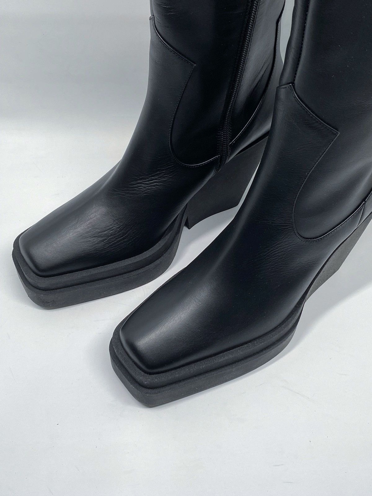 GIA BORGHINI Gia Borghini Texan Leather Platform Knee-High Boots size 41 Size US 11 / IT 41 - 3 Thumbnail
