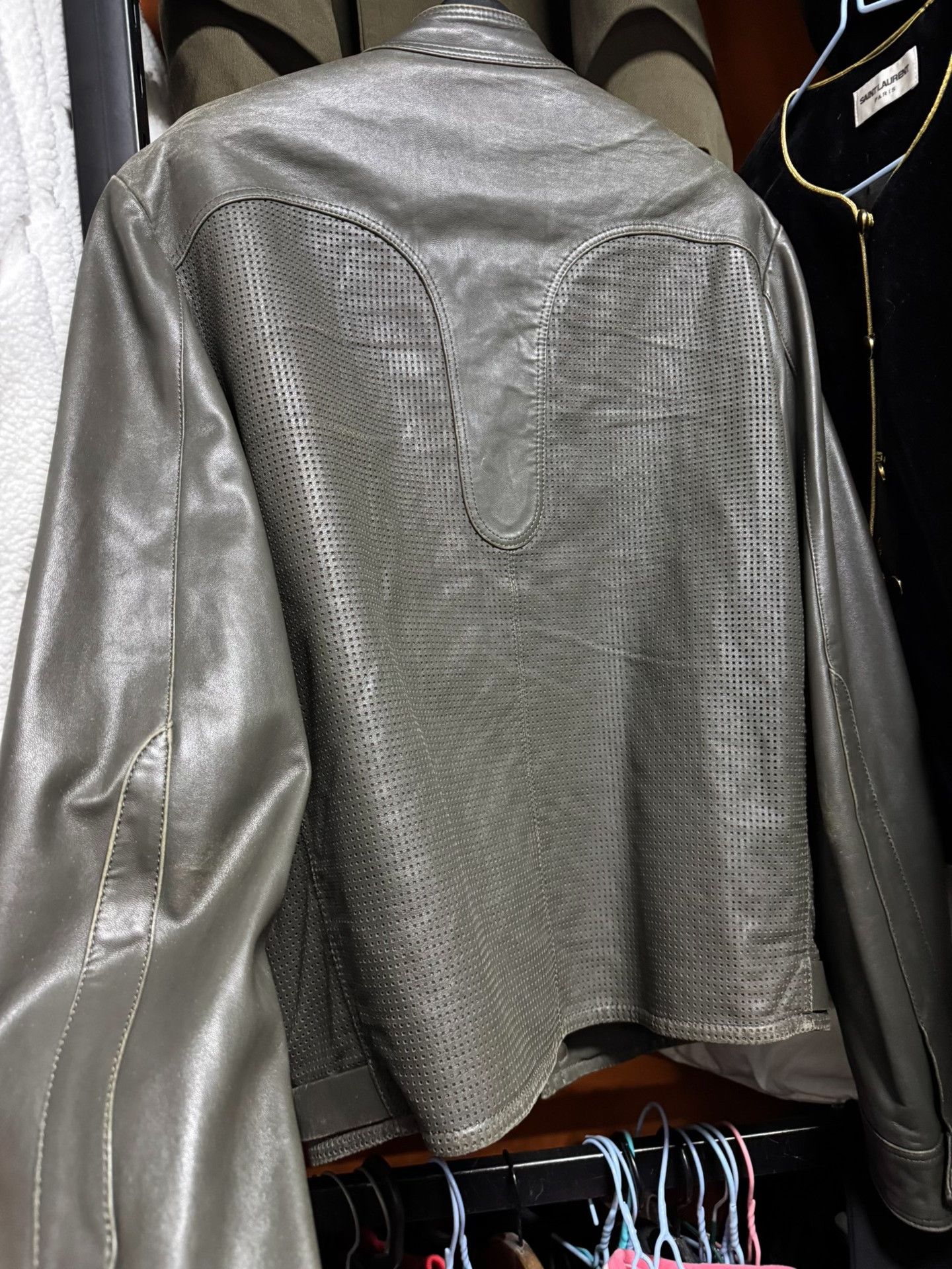 Gucci Gucci Tom Ford Perforated Lambskin Biker Jacket Size US S / EU 44-46 / 1 - 4 Thumbnail