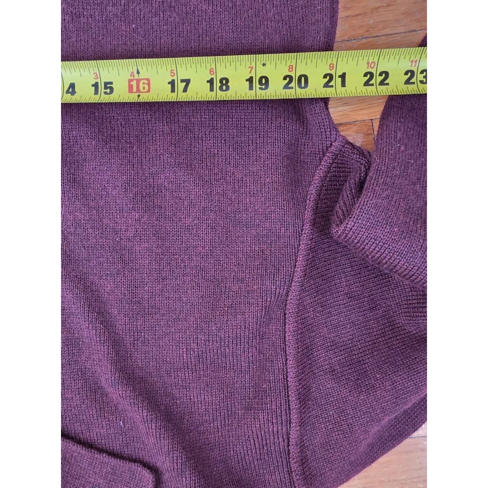 & Other Stories Raffi merino wool Sweater pocket Maroon M A001403 Size M / US 6-8 / IT 42-44 - 7 Thumbnail