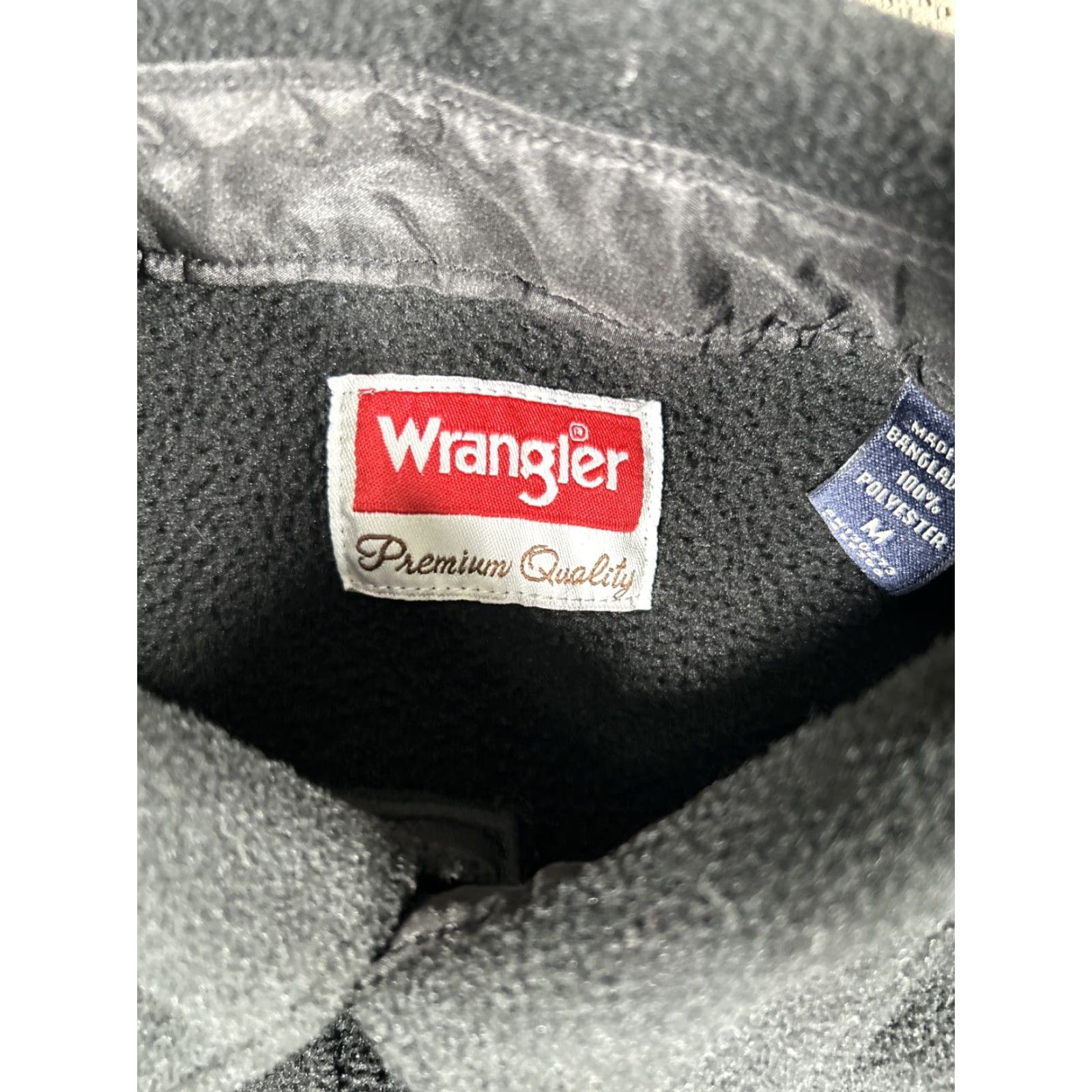Wrangler Wrangler Fleece Jacket Mens M Medium Black Button Up Premium Quality Size US M / EU 48-50 / 2 - 3 Thumbnail
