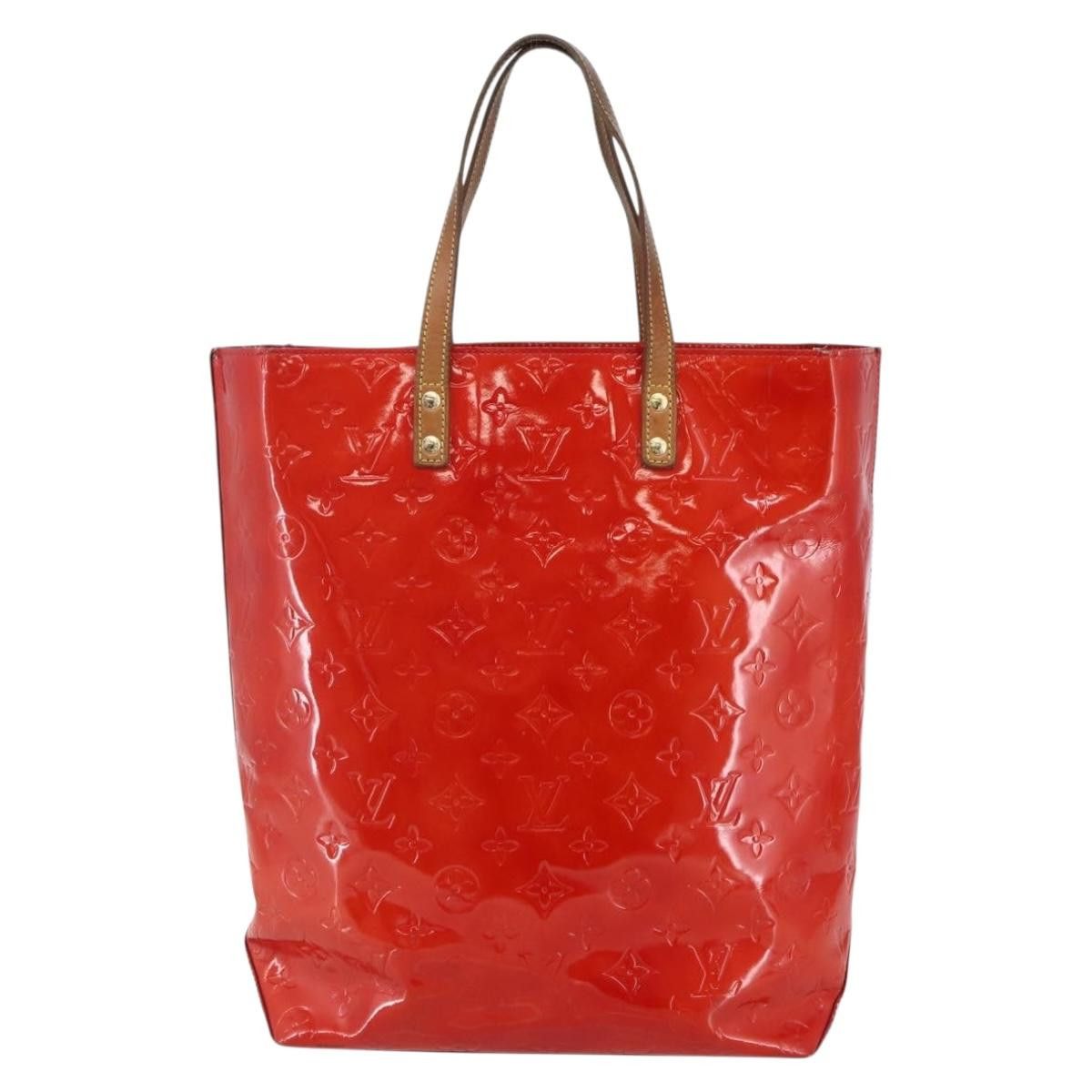 Louis Vuitton LOUIS VUITTON Monogram Vernis Reade MM Hand Bag Red Rouge Size ONE SIZE - 2 Thumbnail