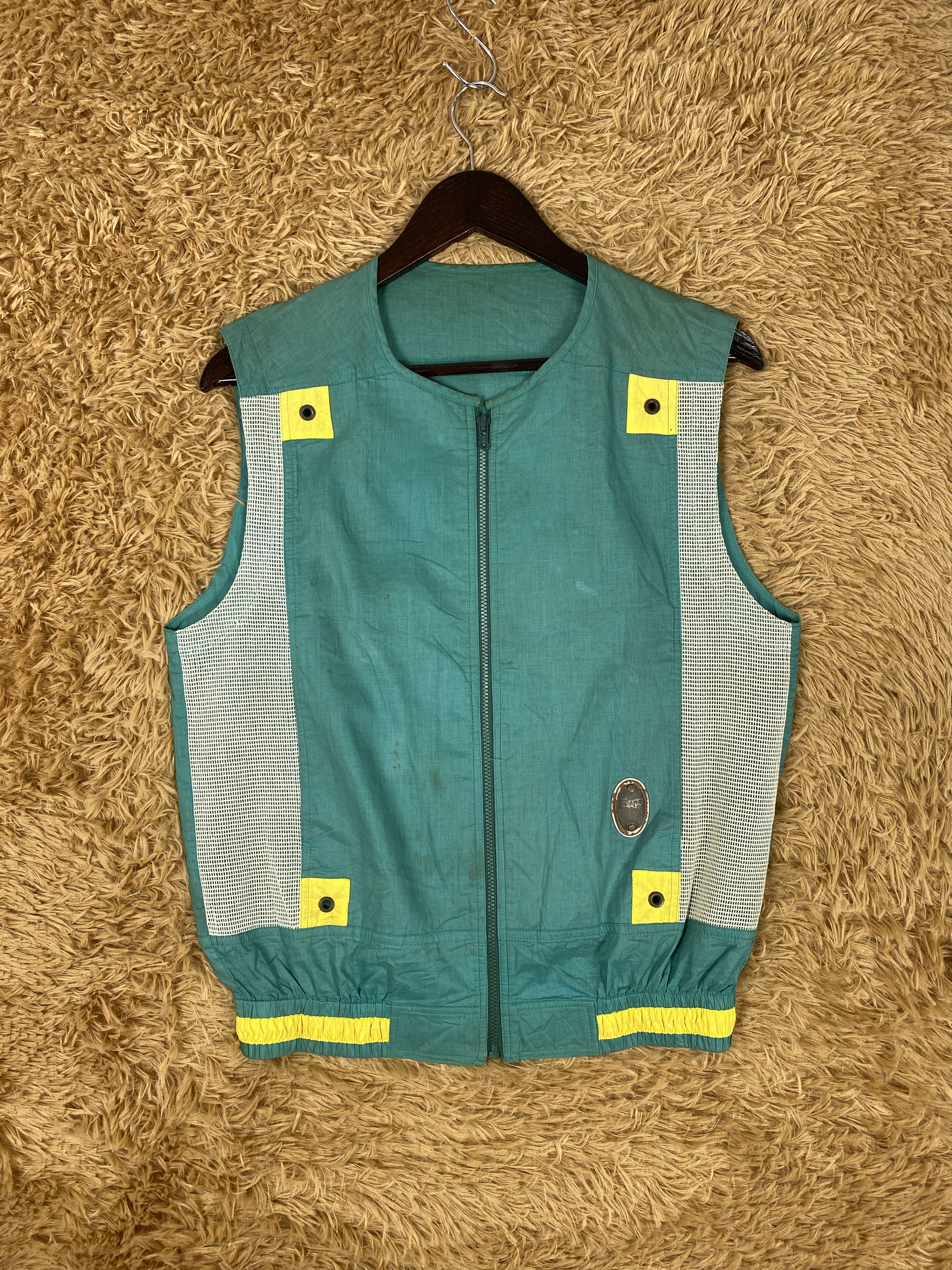 image of Vintage Splenza Nice Vest in Teal, Men's (Size Small)