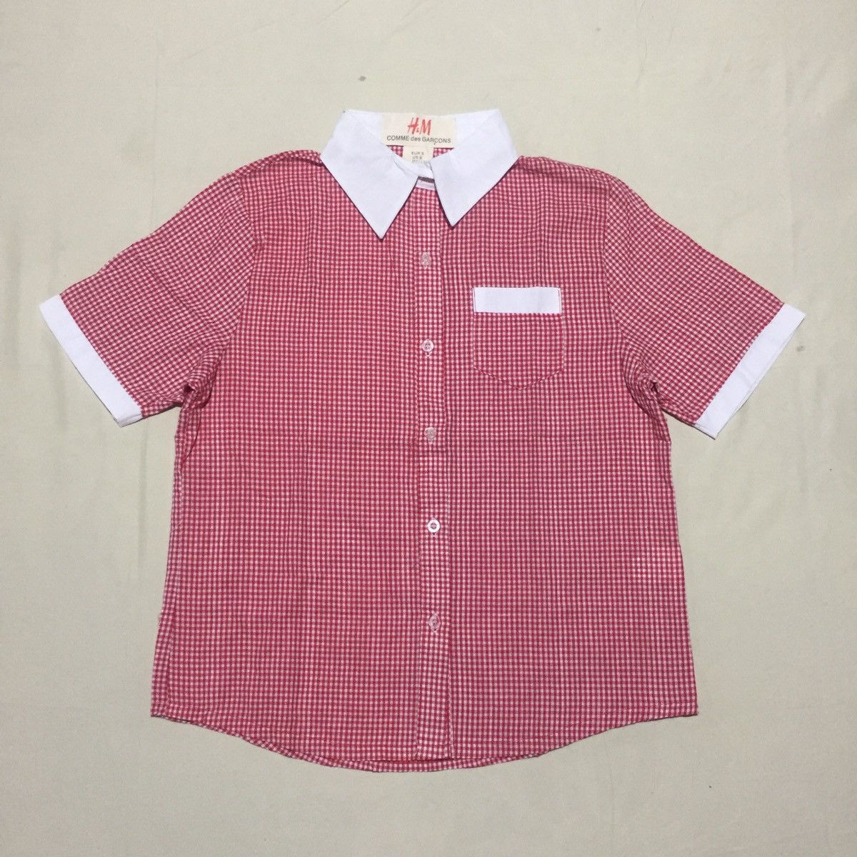Comme des Garcons × H&M Comme des Garcons x H&M Gingham Shirt Button Ups Size S / US 4 / IT 40 - 1 Thumbnail