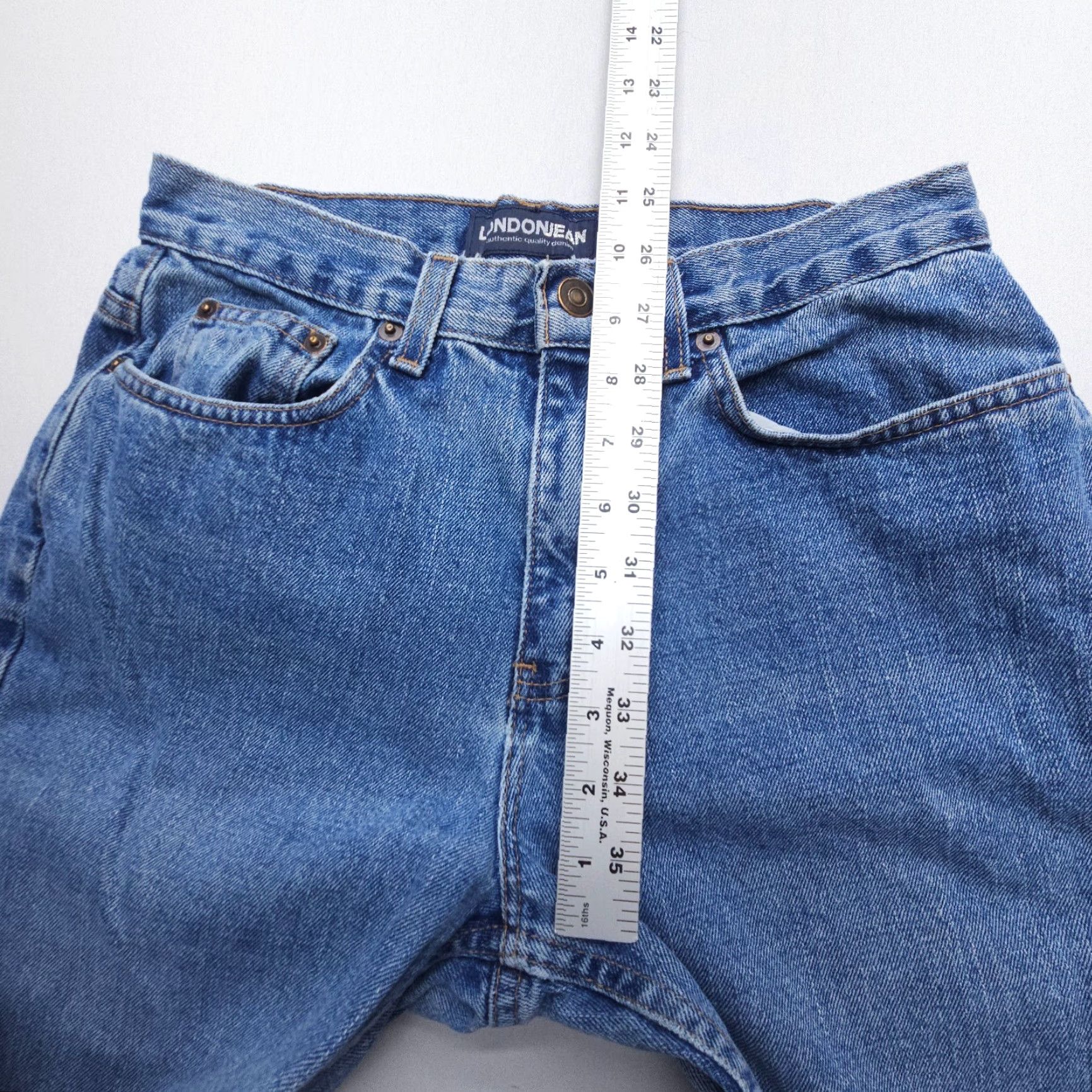 Vintage VINTAGE London Jeans Jeans Mom Womens 8 Blue Denim 5-Pocket Style 90s Size 30" / US 8 / IT 44 - 6 Thumbnail