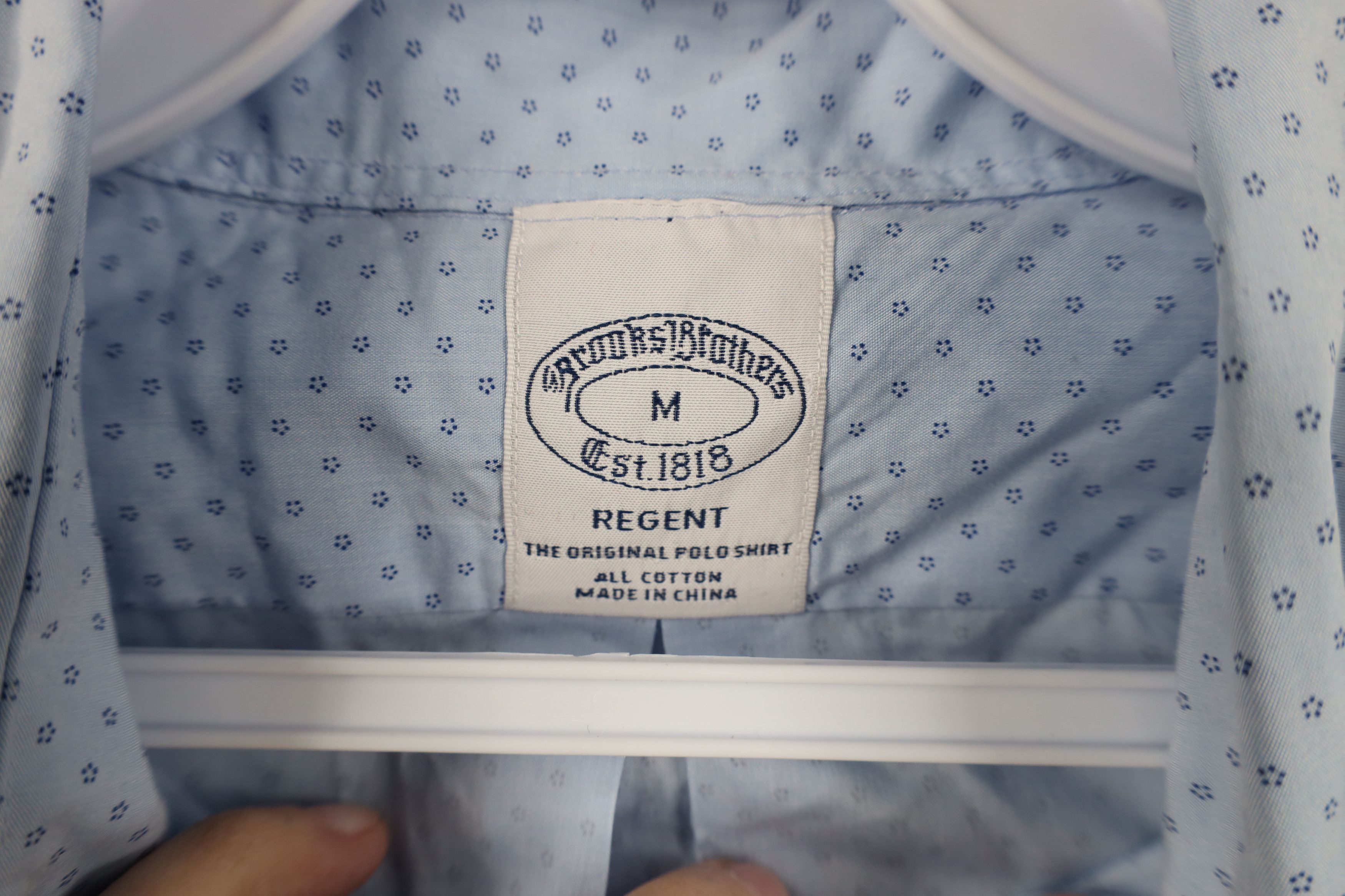 Brooks Brothers Brooks Brothers Regent Collared Button Down Shirt Blue Size US M / EU 48-50 / 2 - 8 Thumbnail