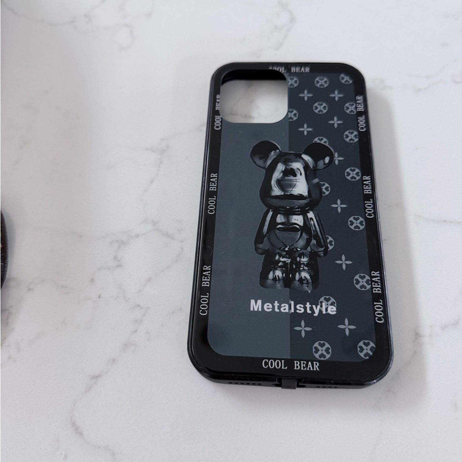 Other IPhone 13 Pro Max Metalstyle Cool Bear Black IPhone Case Size ONE SIZE - 2 Thumbnail
