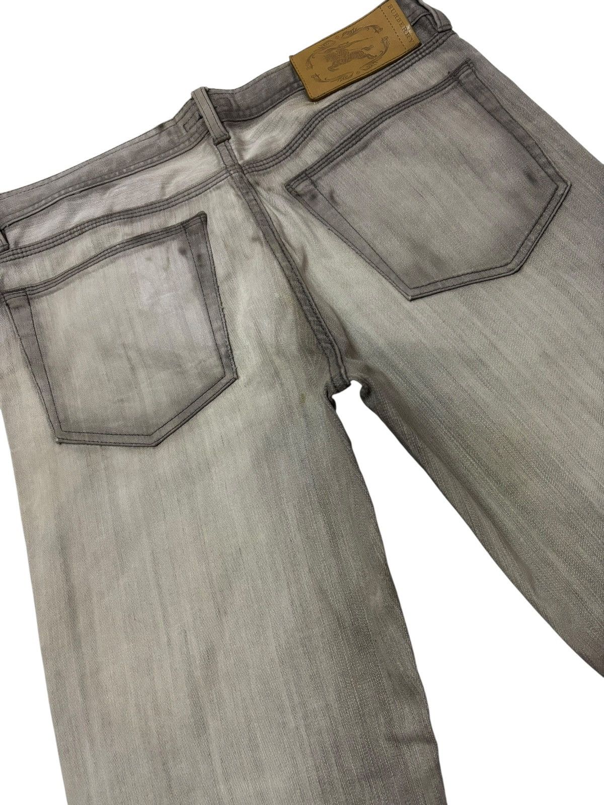 Burberry Vtg Burberry Japan Faded Distressed Jeans Size US 31 - 8 Thumbnail