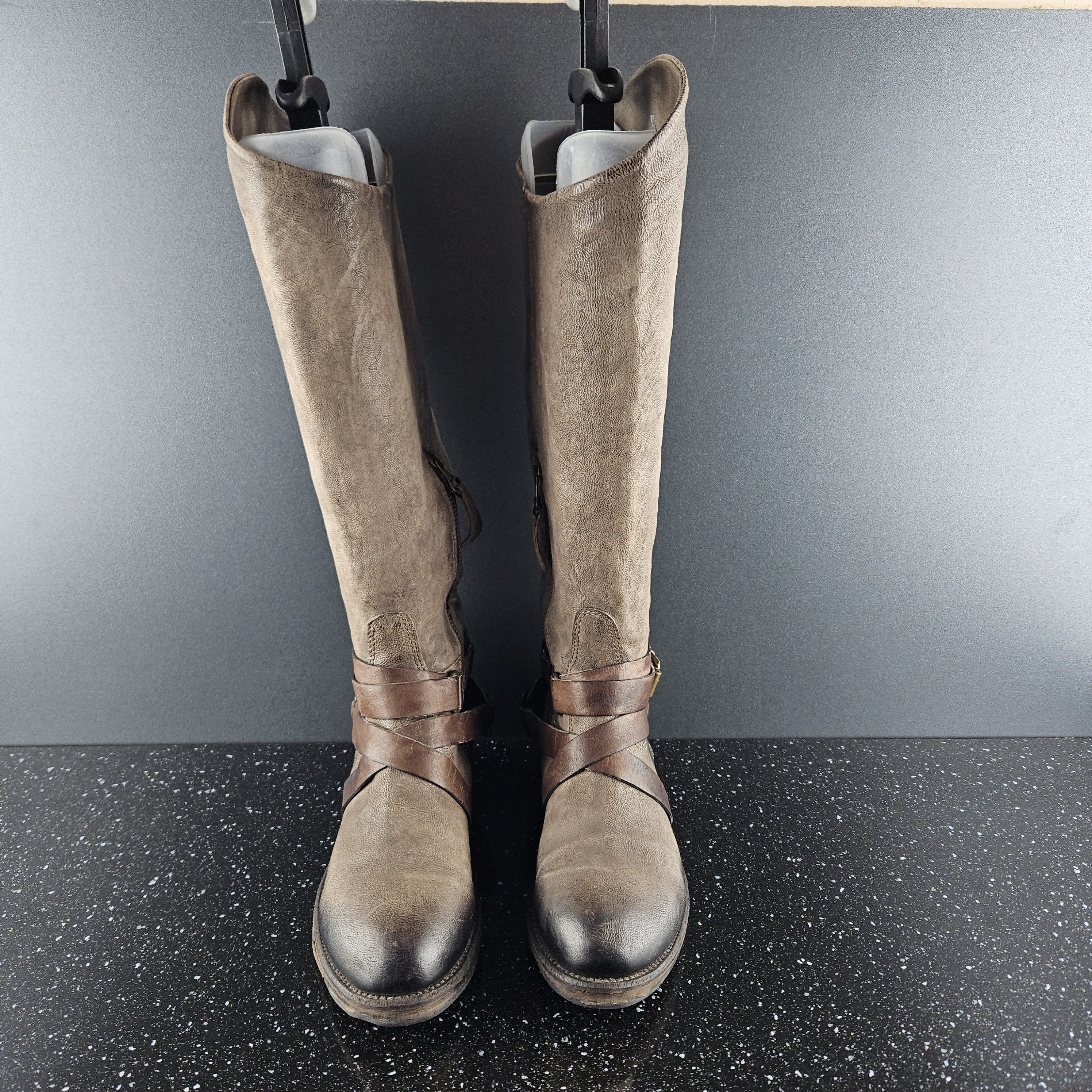 A.S.98 A.S. 98 High Brown leather boots sz 38, us 8 wmns Size US 8 / IT 38 - 3 Thumbnail