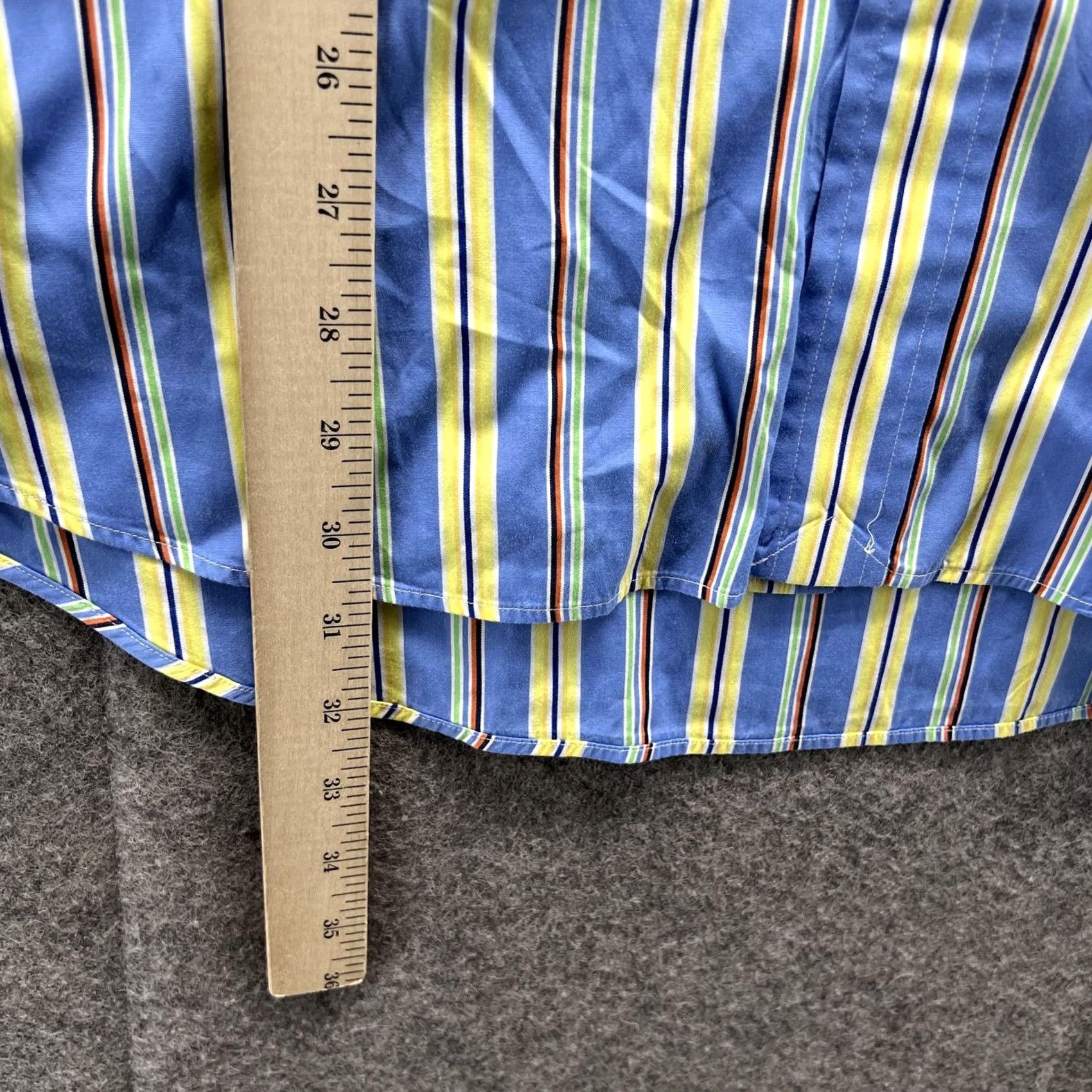 Ralph Lauren VINTAGE Ralph Lauren Shirt Mens XL Classic Blue Striped Button-Down OCBD Size US XL / EU 56 / 4 - 5 Thumbnail