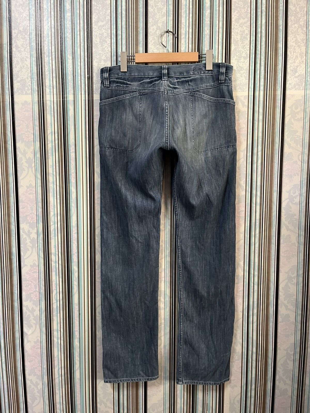 Japanese Brand 1990s BARTACK guaranteed double knee #I2 Size US 32 / EU 48 - 2 Thumbnail