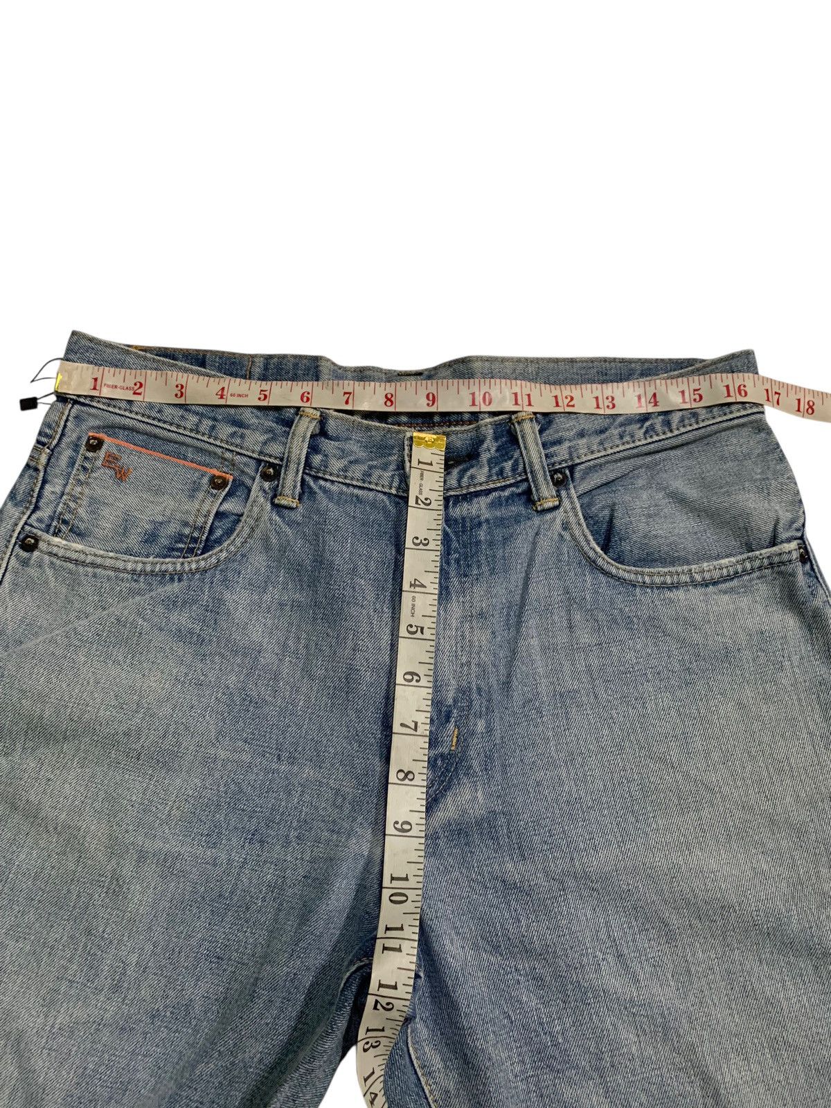 Japanese Brand VINTAGE EDWIN SELVEDGE 505Z JAPANESE FADED DISTRESSED DENIM Size US 34 / EU 50 - 20 Thumbnail