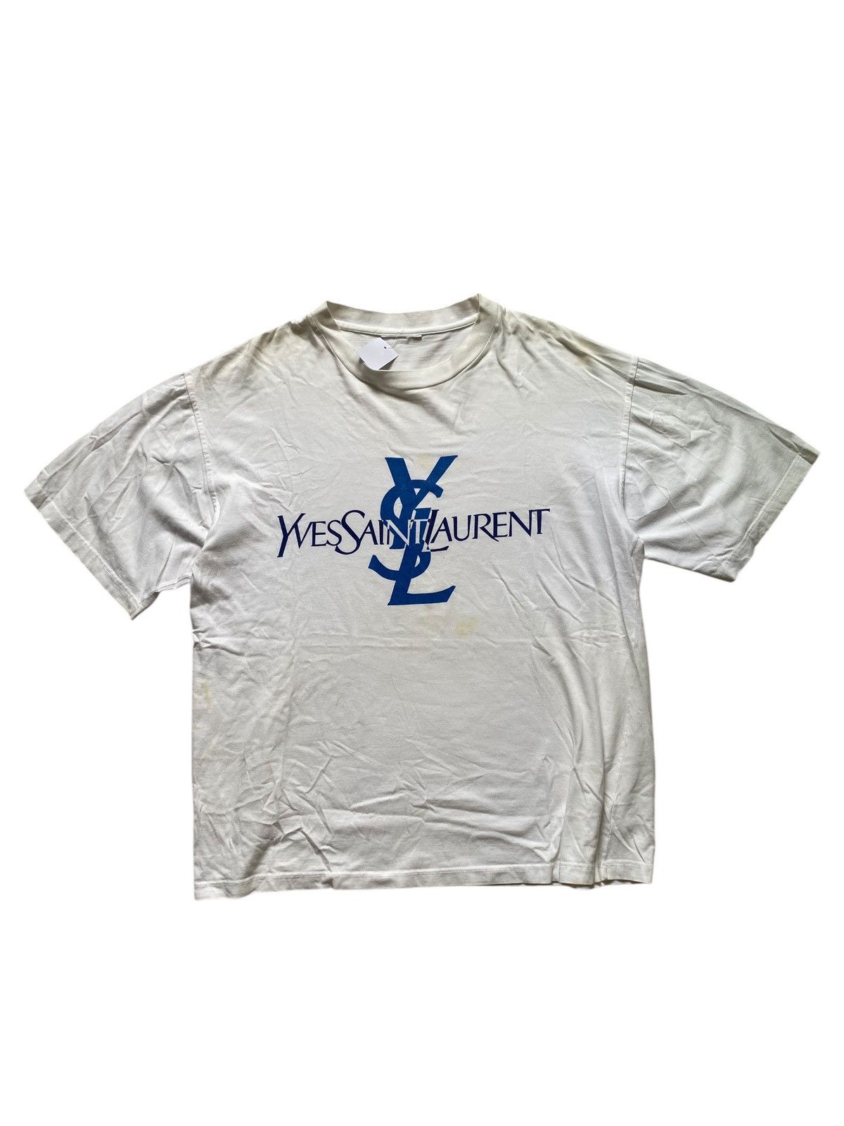 Vintage × Yves Saint Laurent VINTAGE YVES SAINT LAURENT BIG FONT Size US L / EU 52-54 / 3 - 1 Thumbnail
