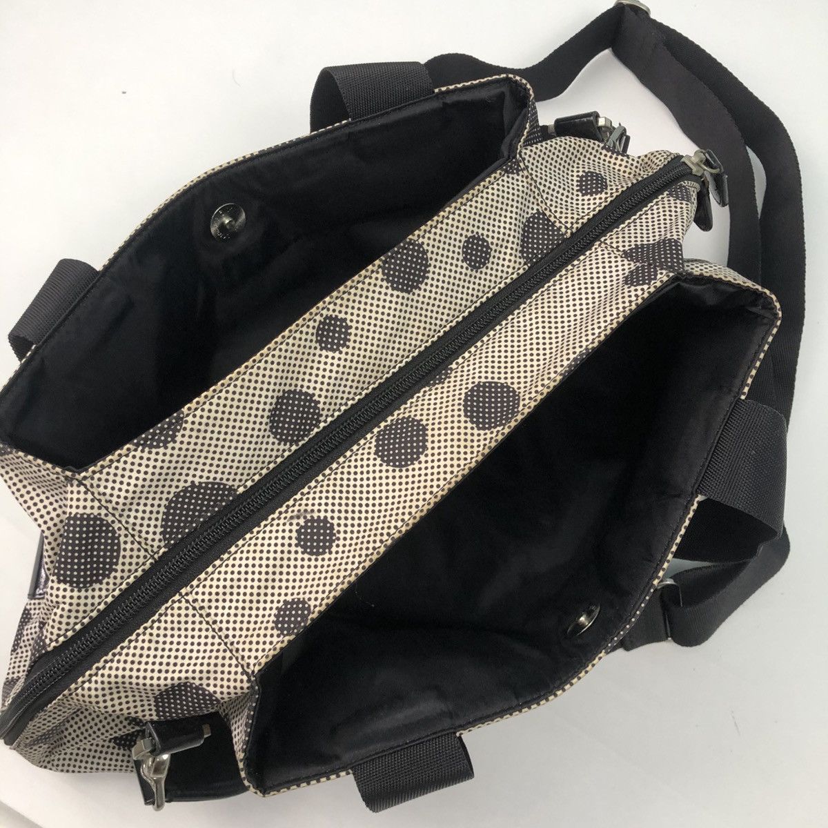 agnes b. AGNES B. POLKADOT TWO WAY HANDBAG CROSSBODY Size ONE SIZE - 7 Thumbnail