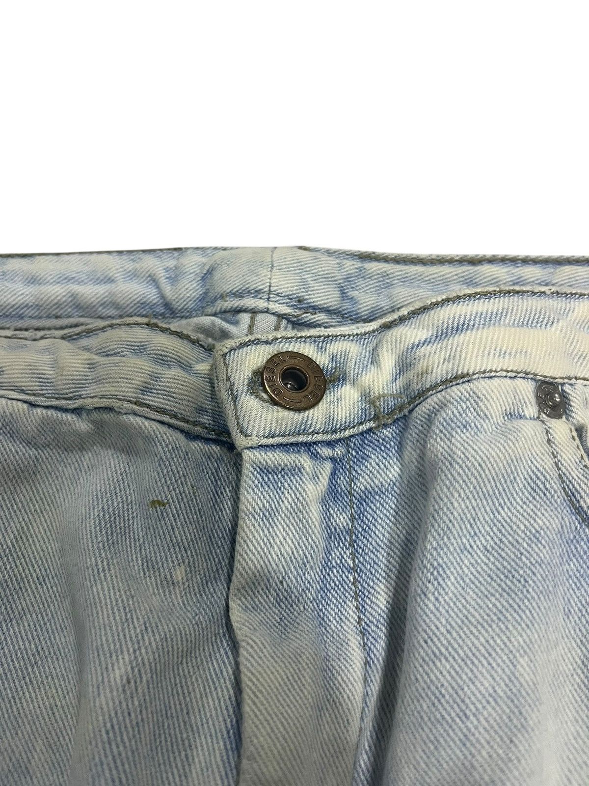 If Six Was Nine VINTAGE Y2K DIESEL LIGHT BLUE WASHED DENIM Size US 30 / EU 46 - 6 Thumbnail