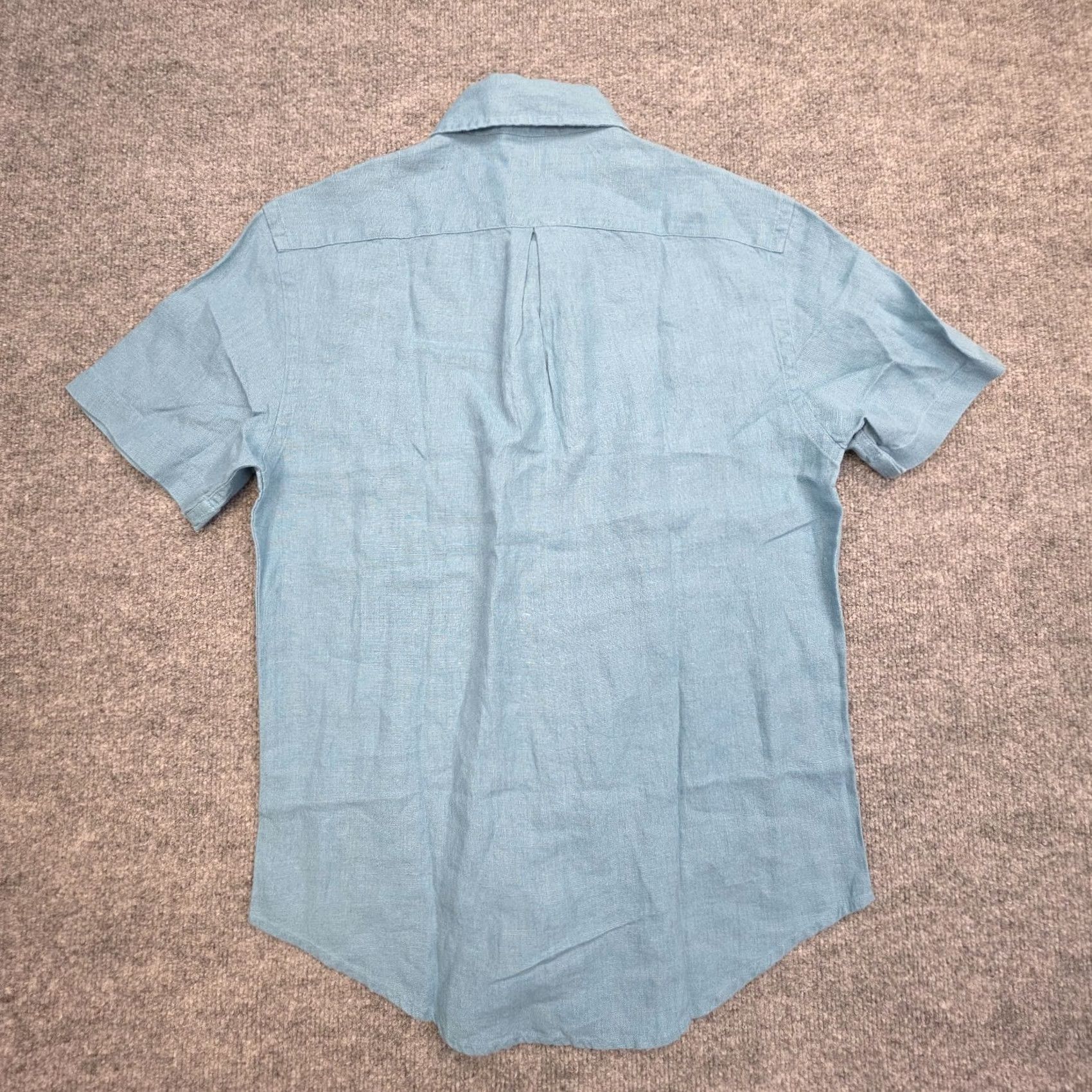 Vintage ALEX Crane Knit Ola Shirt Mens Small Blue (Indigo) Button Up Linen NWT Size US S / EU 44-46 / 1 - 7 Thumbnail