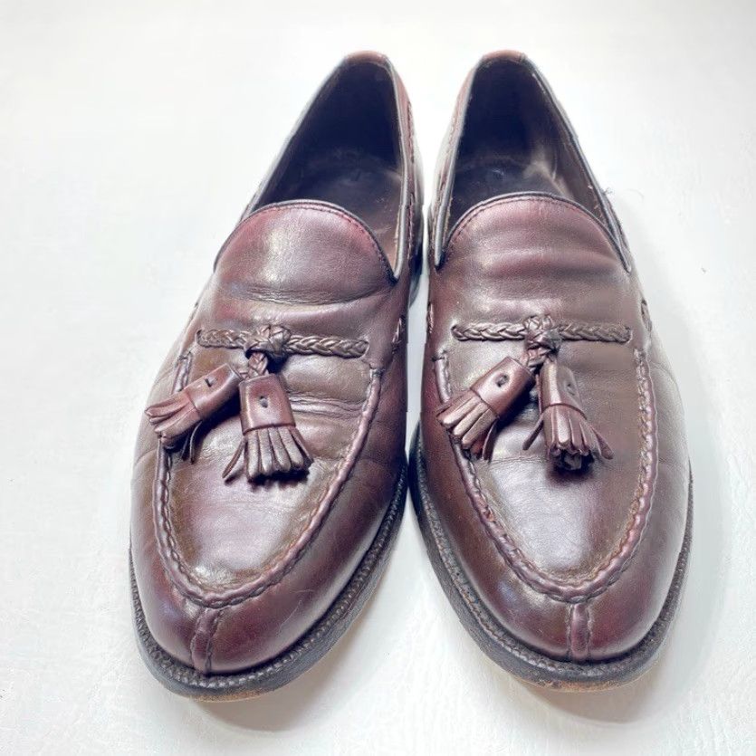 Allen Edmonds Allen Edmonds The Adams Loafers Burgundy Leather Tassel Men’s 10D Preppy Dress Mens Size US 10 / EU 43 - 3 Thumbnail