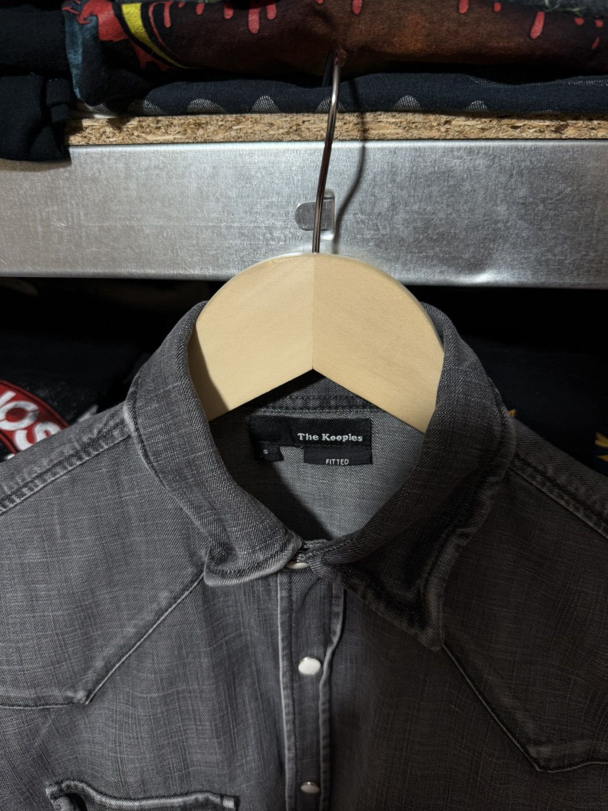 The Kooples Rare The Kooples Jeans Fitted Distressed Button Shirt Y2K Size US S / EU 44-46 / 1 - 4 Thumbnail