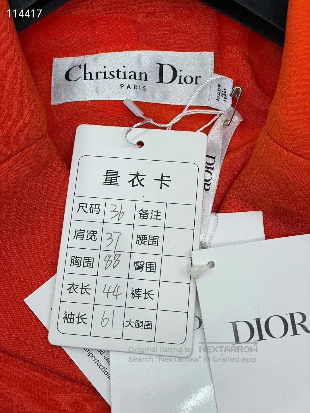 Dior Dior 2022 SS Orange Double. Size XS / US 0-2 / IT 36-38 - 9 Thumbnail
