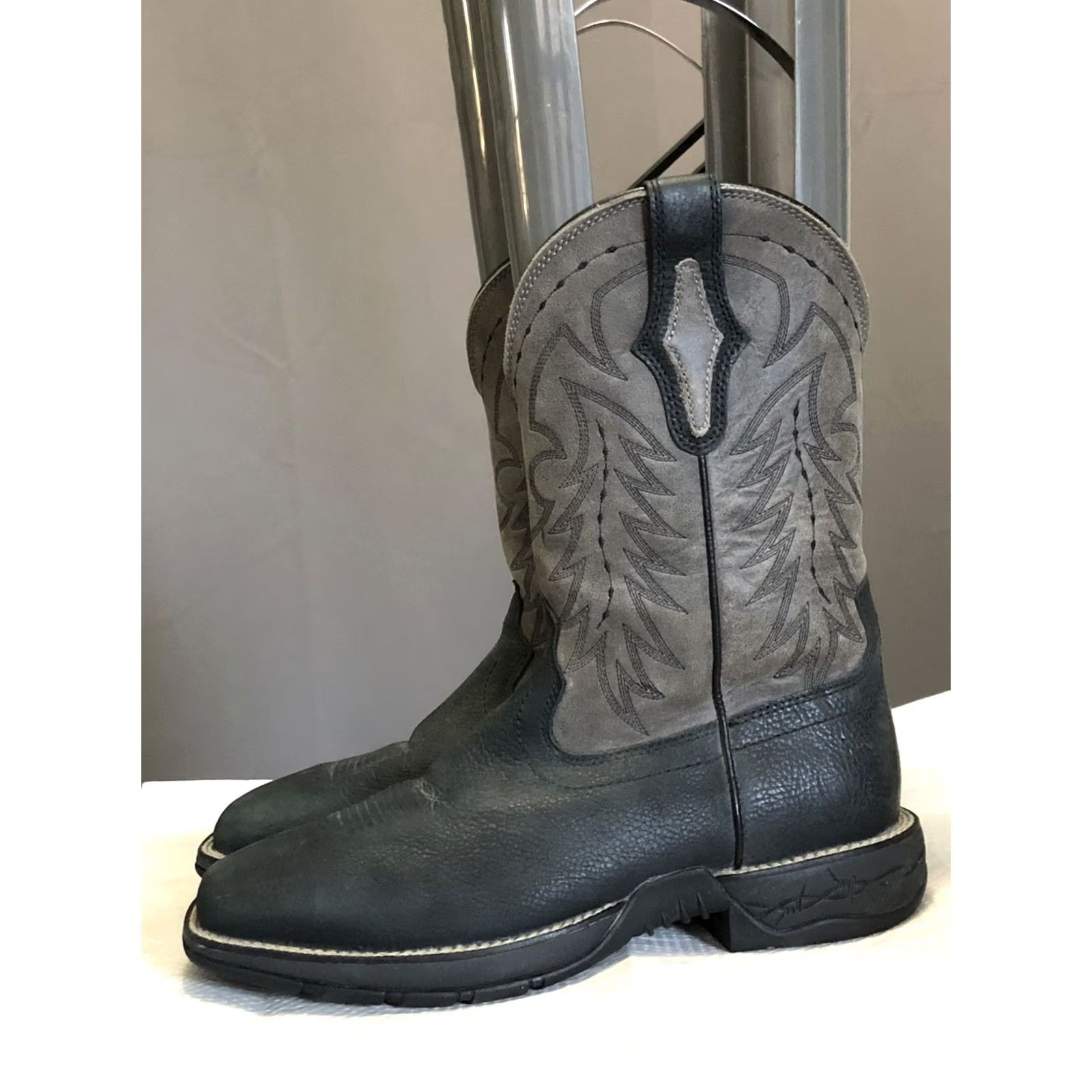 Cody James Cody James Men's Summit Lite Xero Gravity Performance Western Boots Size 9.5D, Black, Leather, Square Toe, Pull On, Boots, Mens Size US 10 / EU 43 - 4 Thumbnail