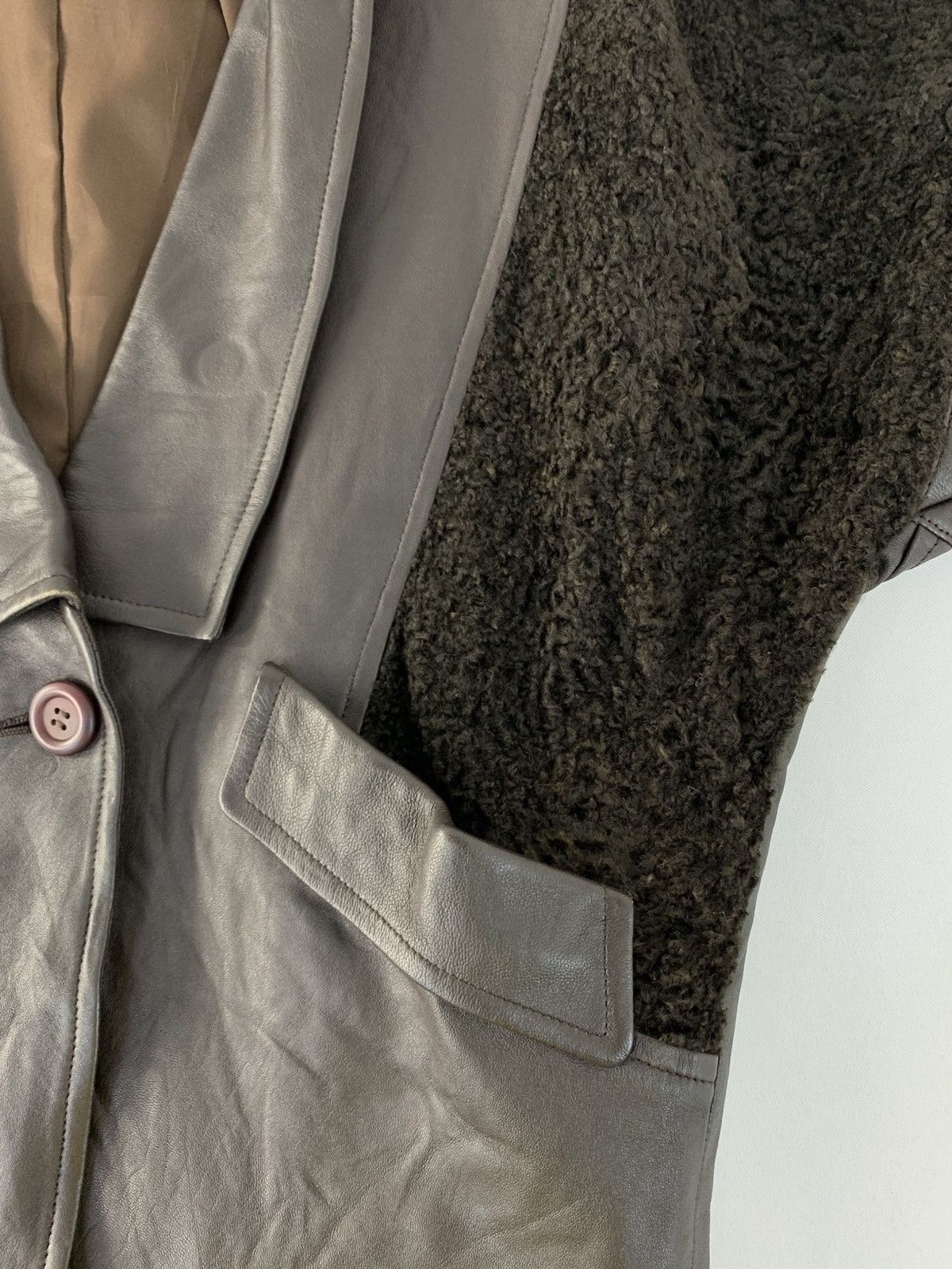 Japanese Brand 80s 90s Leather Jacket Made in Japan Single Button Style Size US M / EU 48-50 / 2 - 3 Thumbnail