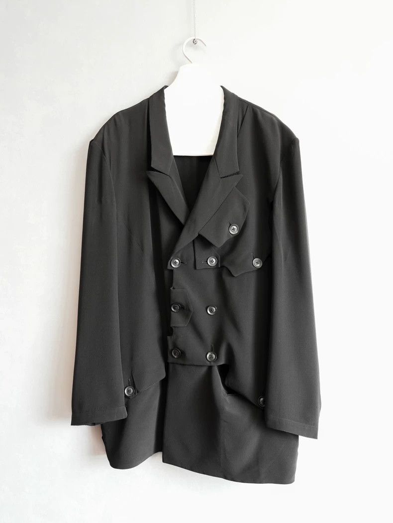 Yohji Yamamoto Yohji Yamamoto Deconstructed Silk Jacket Size US M / EU 48-50 / 2 - 1 Thumbnail