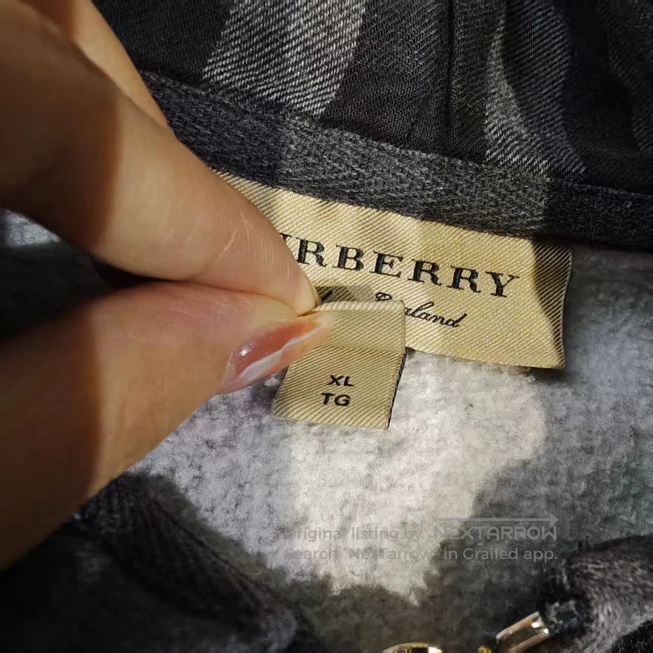 Burberry burberry dark gray embroidered hoodie jacket. Size US XL / EU 56 / 4 - 4 Thumbnail
