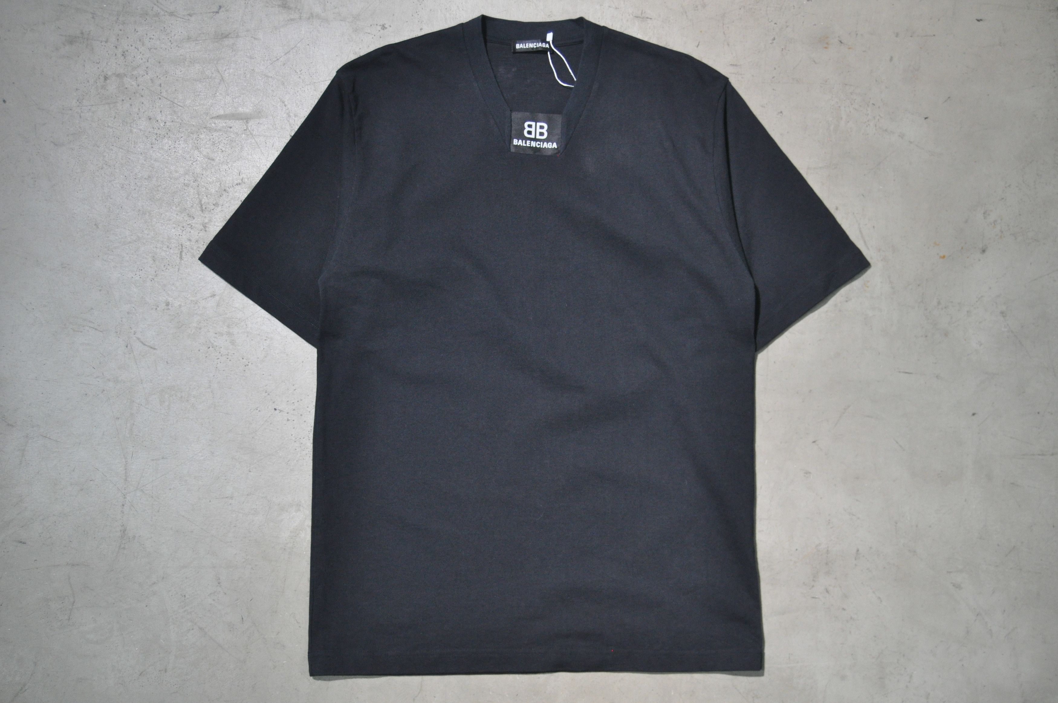 image of Balenciaga - Logo Football Jersey in Black, Men's (Size 2XS)