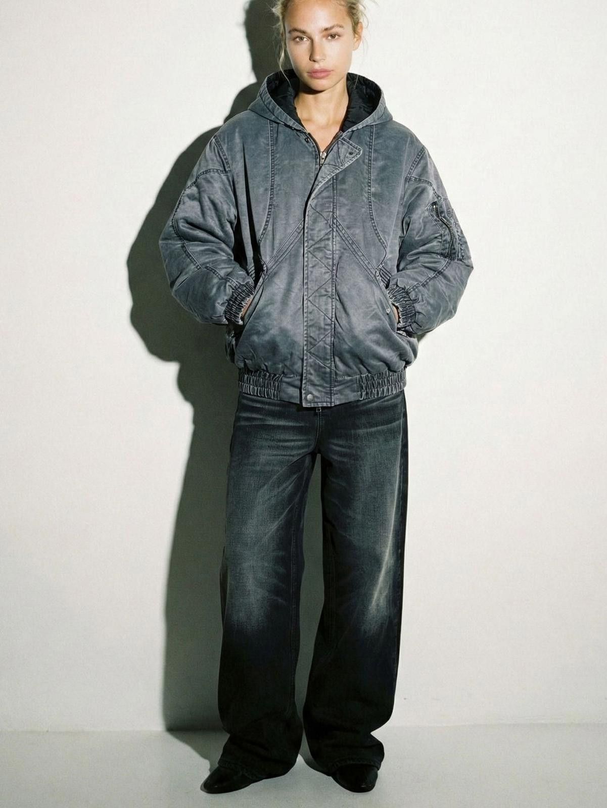 Japanese Brand Heavy Retro Washed Hoodie Jacket | Thickened Weighted Size US M / EU 48-50 / 2 - 1 Thumbnail