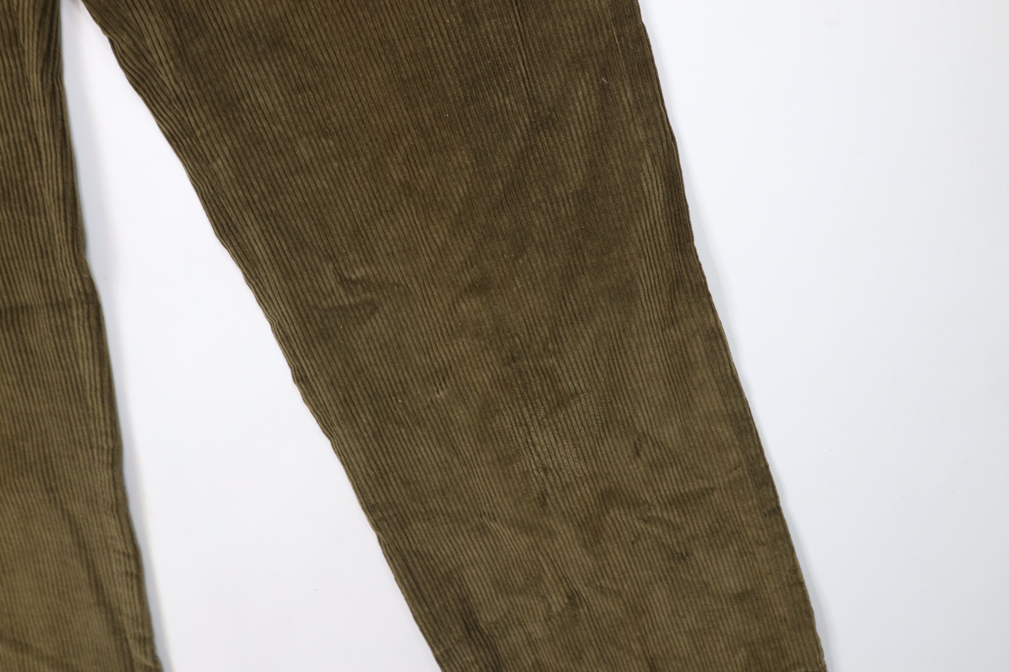 Vintage Vintage 70s Streetwear Wide Leg Corduroy Chino Pants Green Size US 32 / EU 48 - 5 Thumbnail