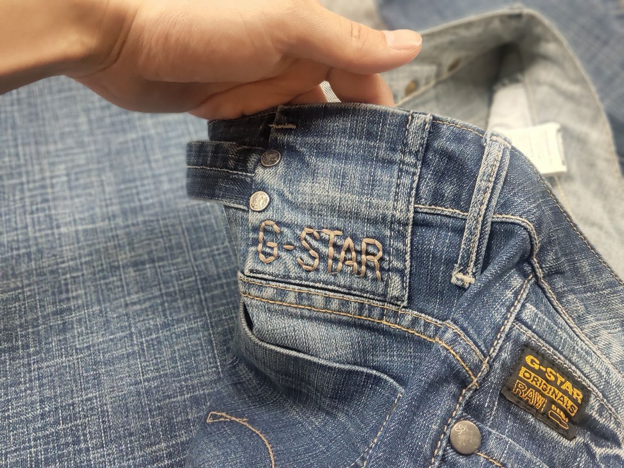 G-Star Vintage G Star Y2K Flared Jeans Low Rise Belt LBG Bootcut Size US 31 - 15 Thumbnail