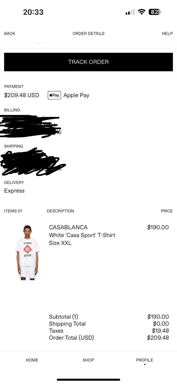 Casablanca Casablanca Casa Sport T-Shirt XXL Size US XXL / EU 58 / 5 - 6 Thumbnail