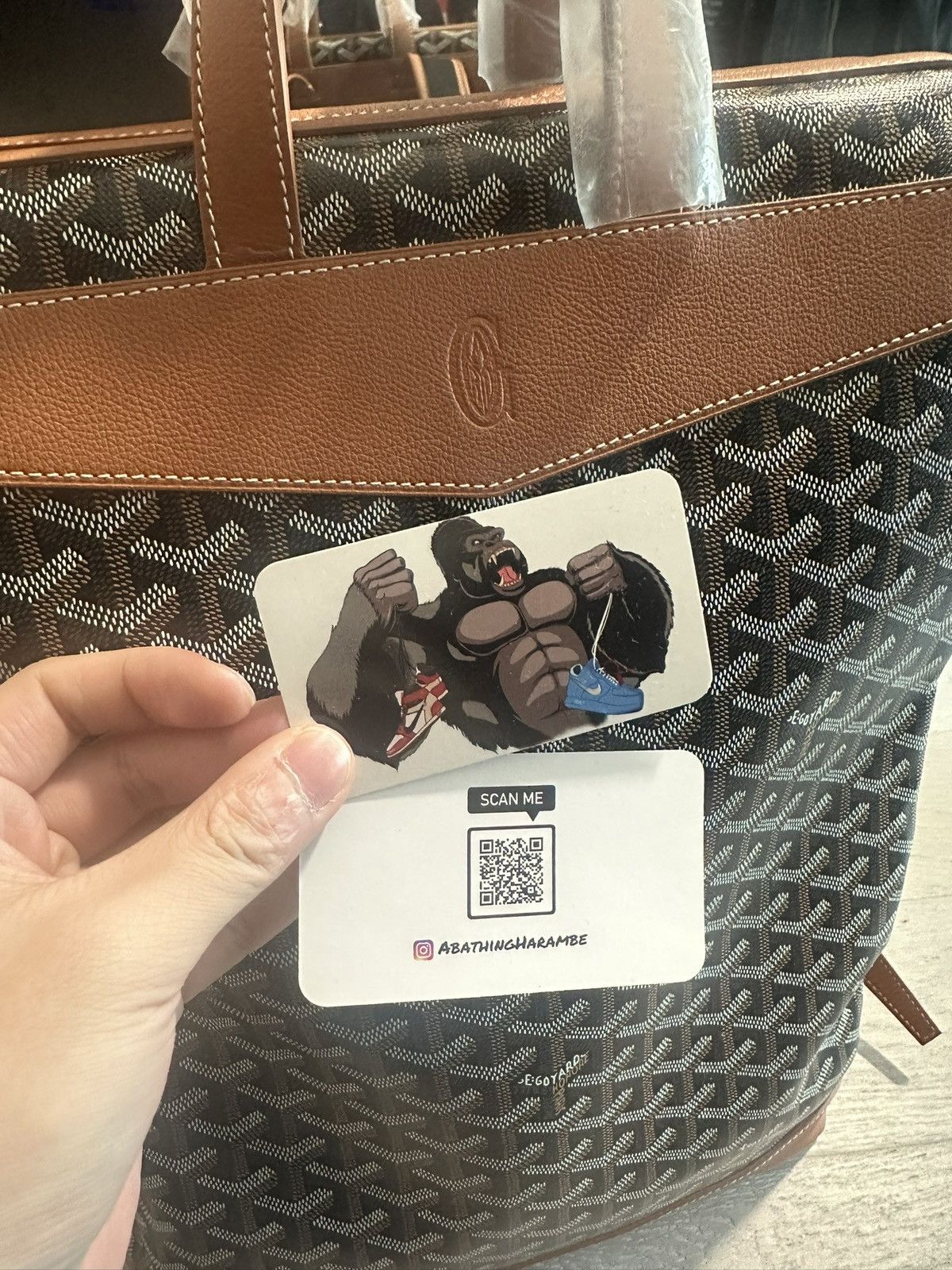 Goyard Goyard Cisalpin Backpack Black/Tan Size ONE SIZE - 6 Thumbnail