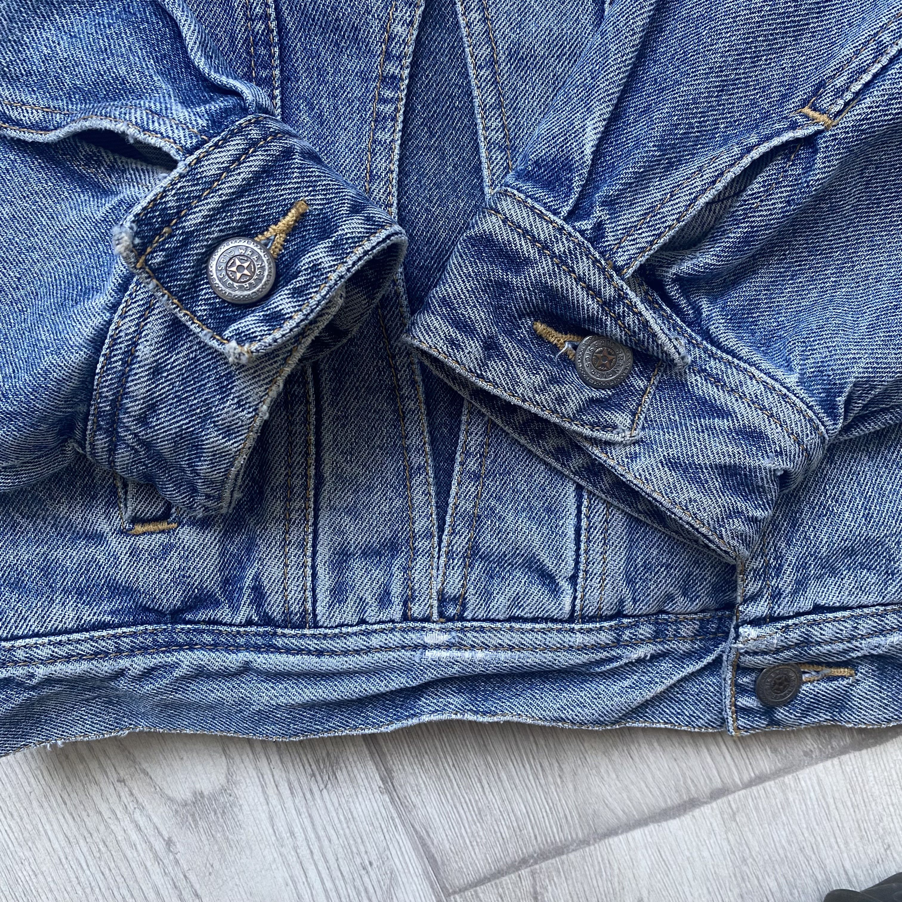 Wrangler Vintage 80s Wrangler heavy denim jacket distressed Size US XL / EU 56 / 4 - 11 Thumbnail