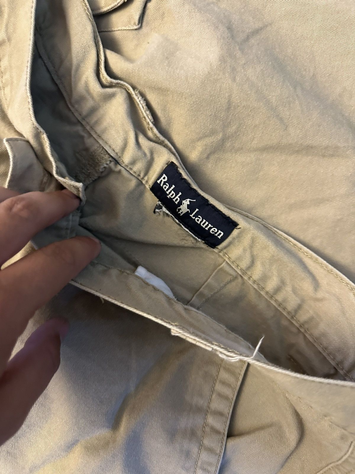 Polo Ralph Lauren VTG Ralph Lauren Big Pony Beige Cargo Baggy Pants Size 38 Size US 38 / EU 54 - 5 Thumbnail