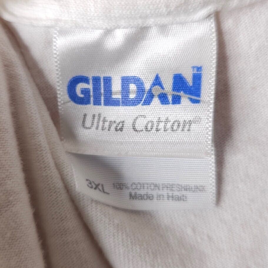 Gildan Florida Biker T Shirt Mens Size 3XL White Skeleton End Size US XXL / EU 58 / 5 - 6 Thumbnail