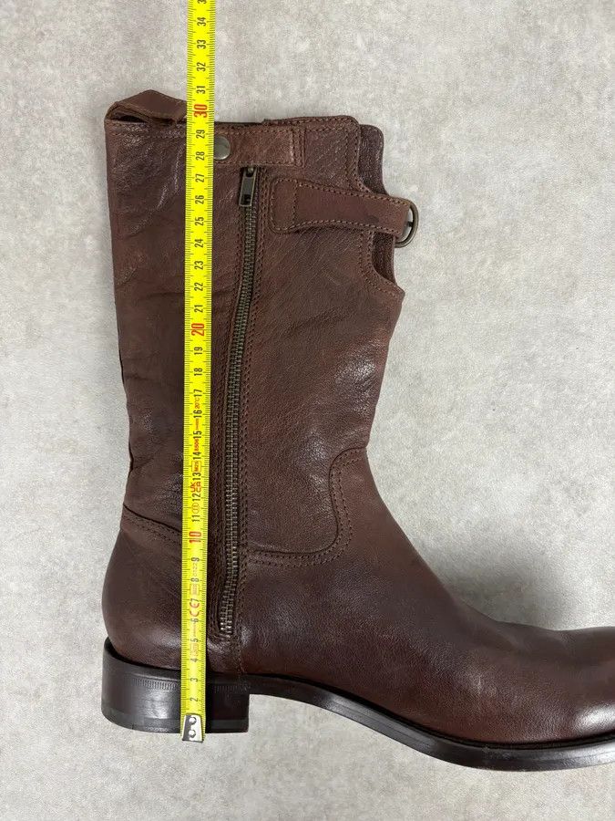 Dsquared2 AW2008 Dsquared2 Brown Ankle Leather Western Boots Size US 9 / EU 42 - 9 Thumbnail