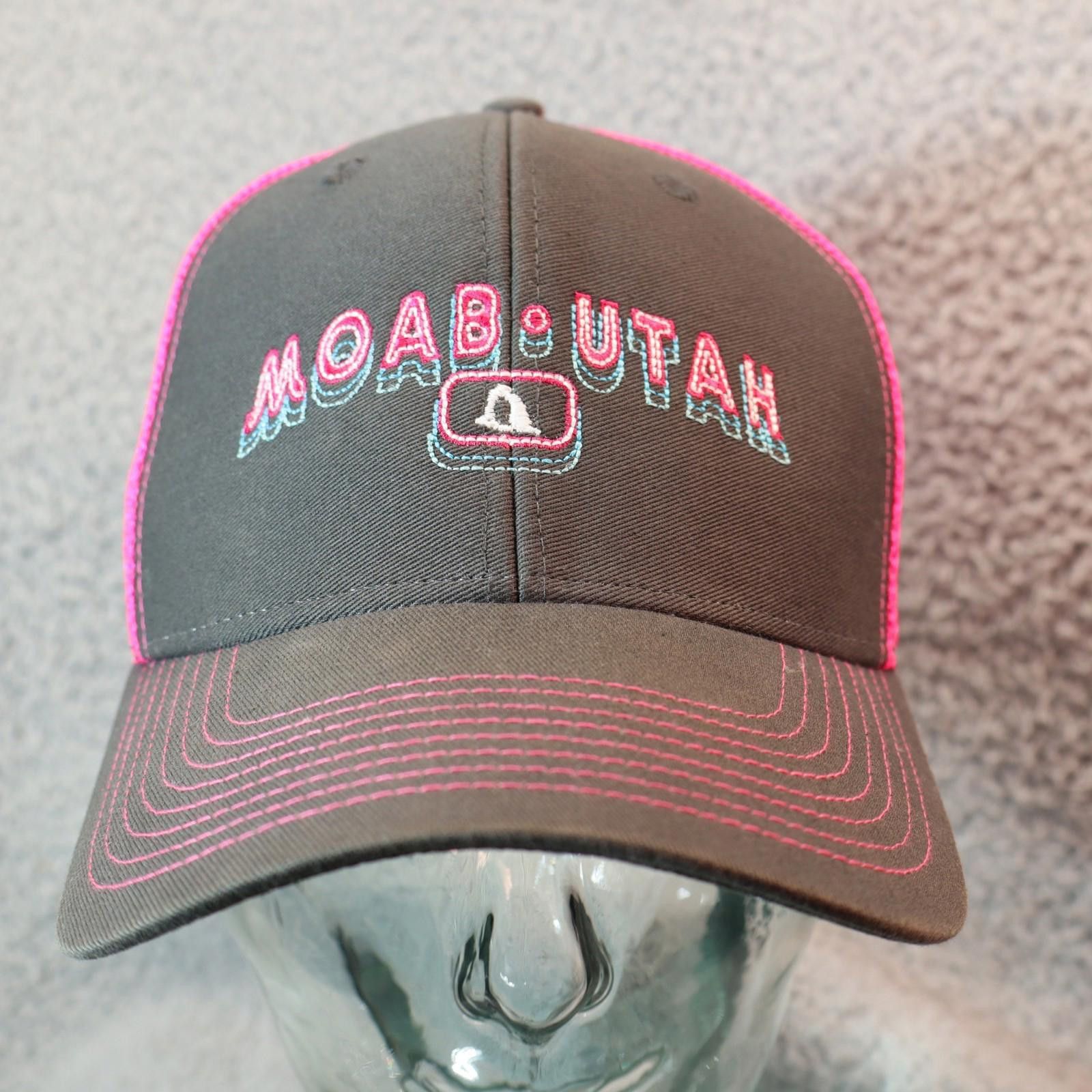 Other Moab Utah Strapback Hat Ouray Grey Pink y2k outdoor Size ONE SIZE - 1 Thumbnail