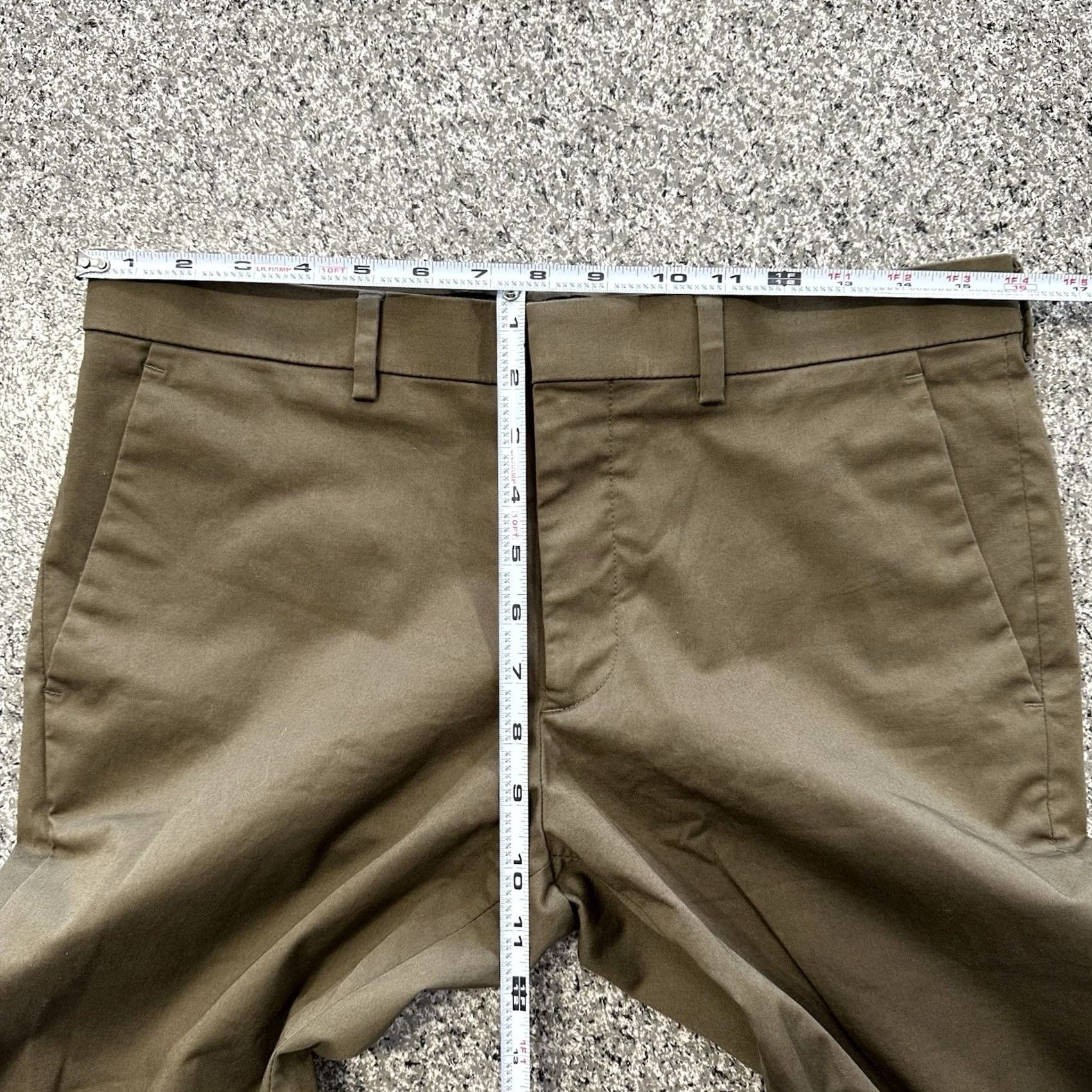 Express Express Dress Pants Mens 30x27 Brown Slim Tapered Khaki Organic Cotton Dress Pants Mens Brown Slim 30 27 Express Size US 30 / EU 46 - 7 Thumbnail