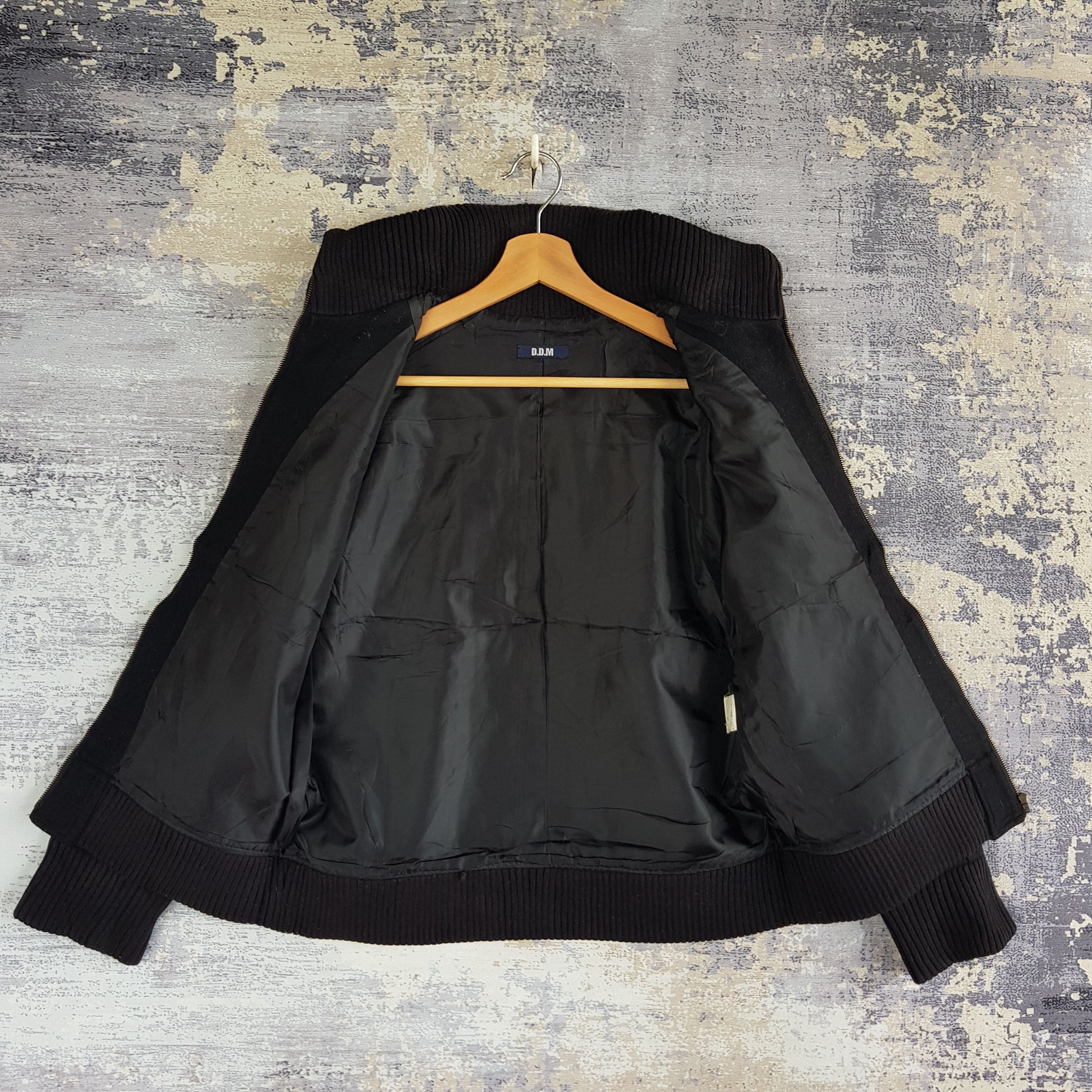 Japanese Brand × Vintage Vintage DDM Japanese Varsity Jacket Zipper Wool Jacket Size XS / US 0-2 / IT 36-38 - 4 Thumbnail
