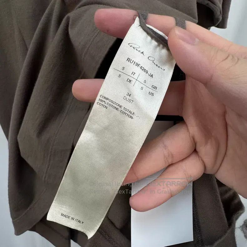 Rick Owens Rick Owens Brown main line short sleeve Size US S / EU 44-46 / 1 - 7 Thumbnail