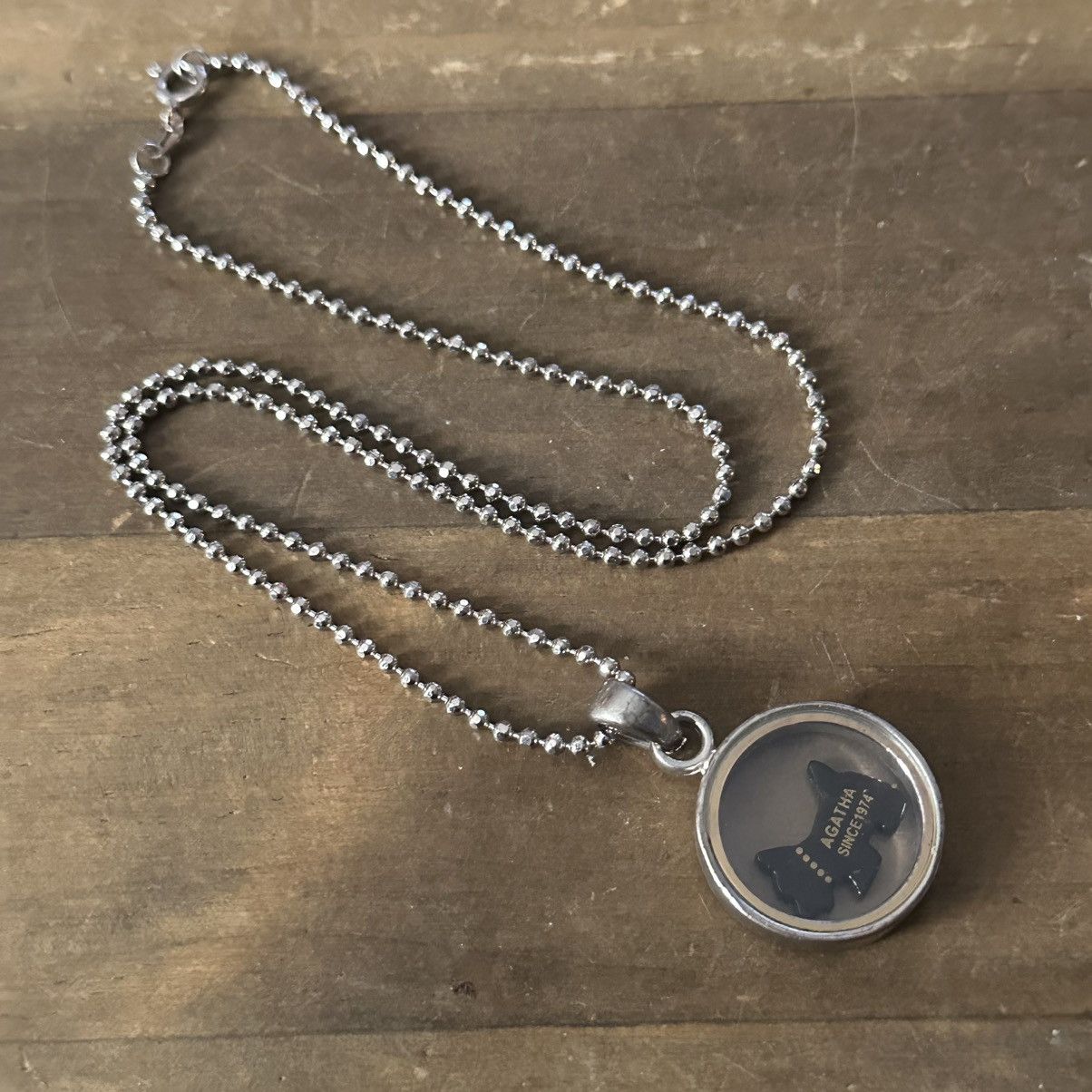 Other × Vintage Vintage Agatha Paris clear pendant black dog necklace Size ONE SIZE - 5 Thumbnail