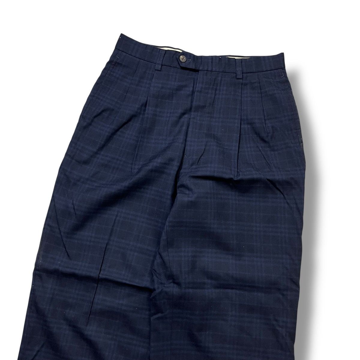 Burberry tartan pants burberry nova check baggy cut wool material Size US 29 - 4 Thumbnail