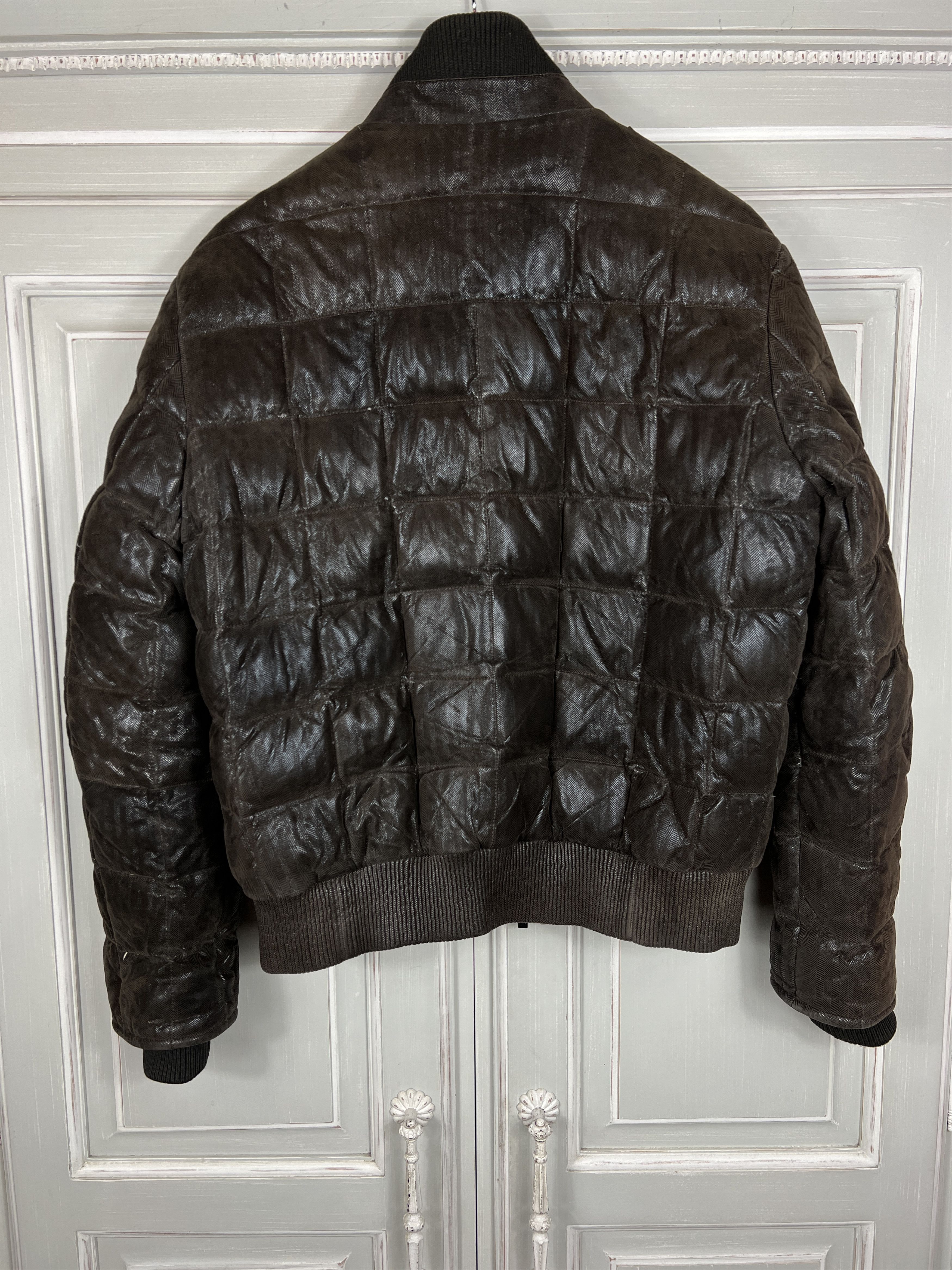 Armani ARMANI COLLEZIONI PUFFER LEATHER DOWN JACKET Size US L / EU 52-54 / 3 - 7 Thumbnail